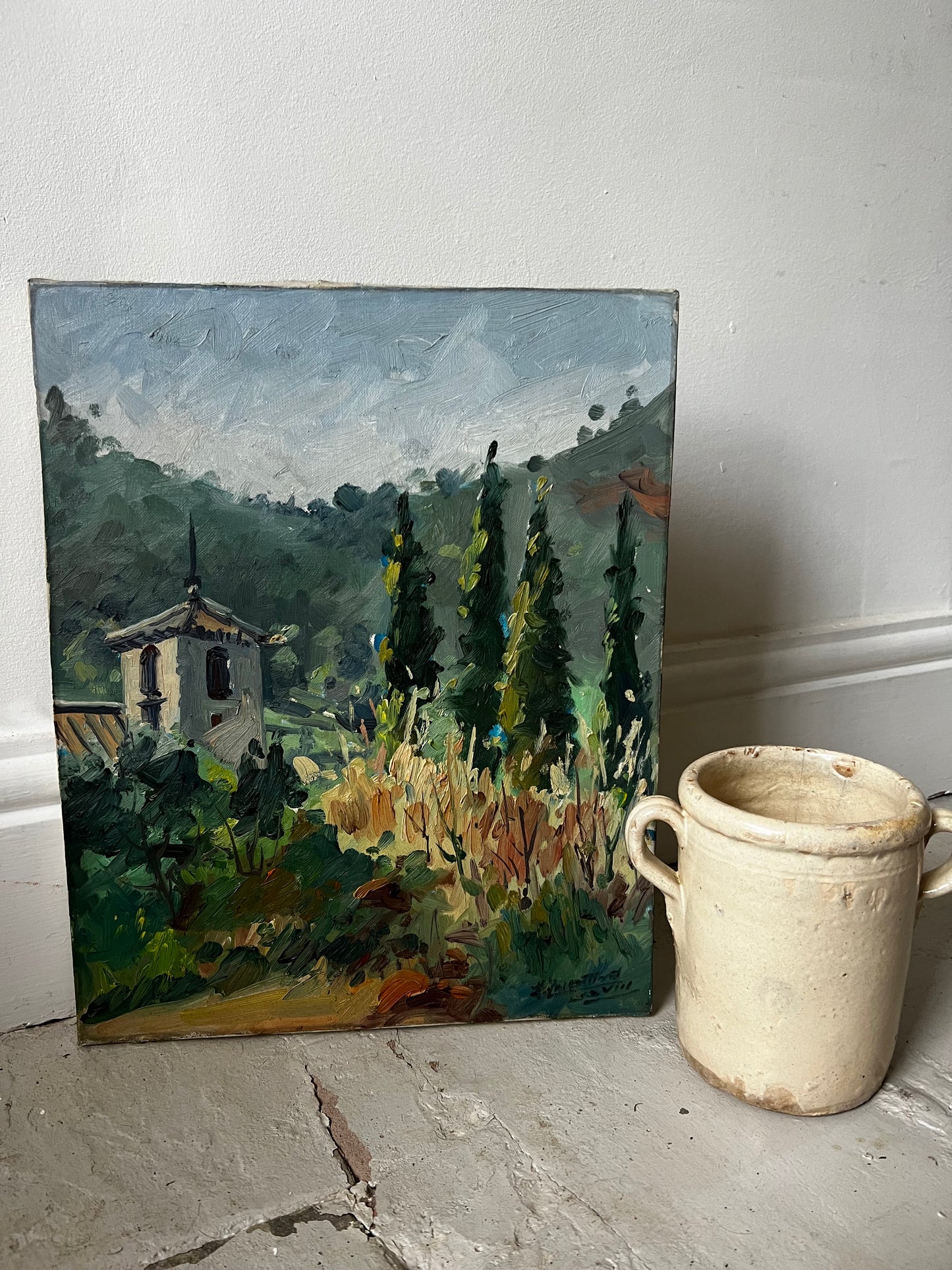 French South of France Oil Painting on Canvas