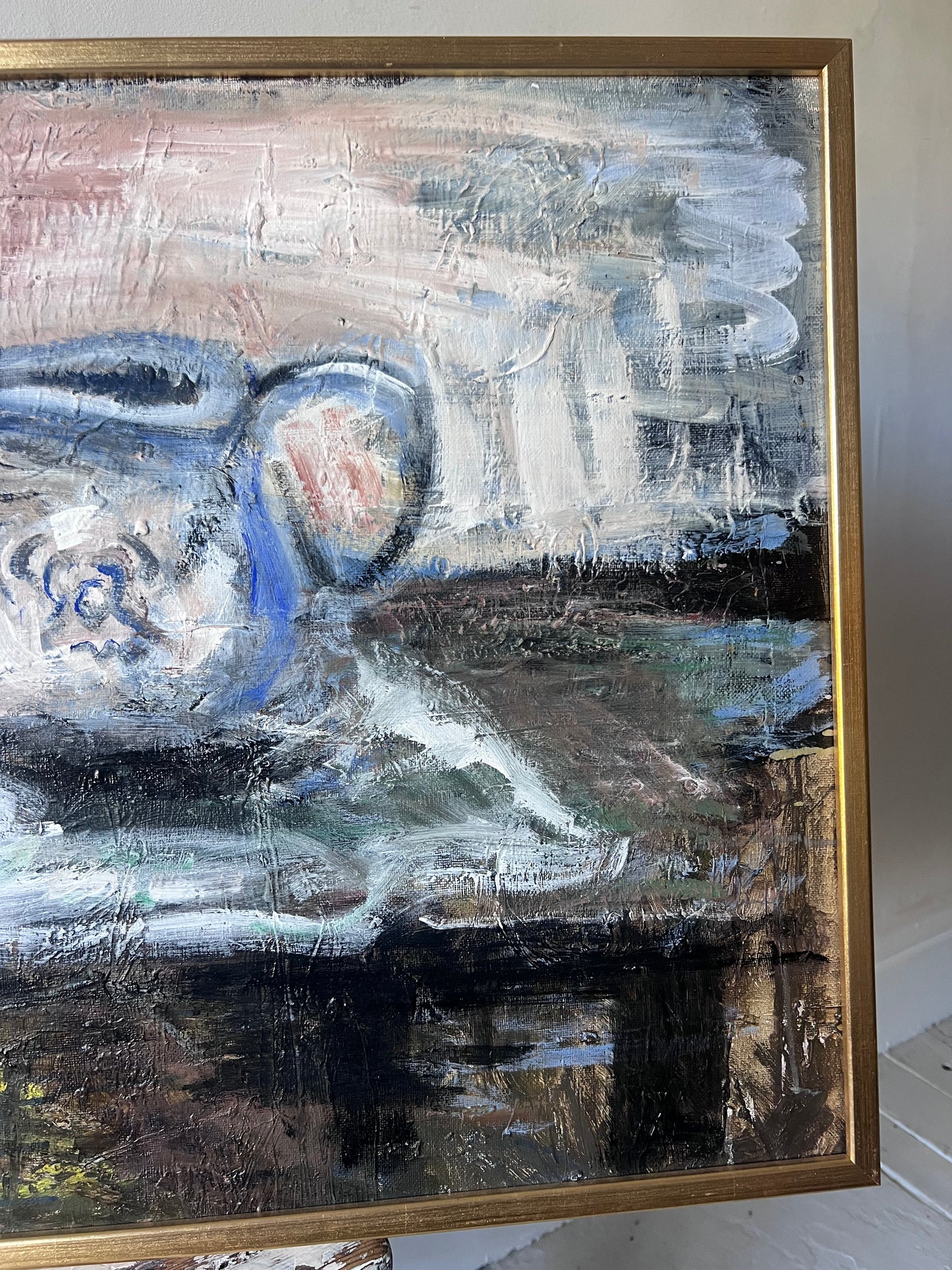 Large Mid Century Swedish Oil Painting