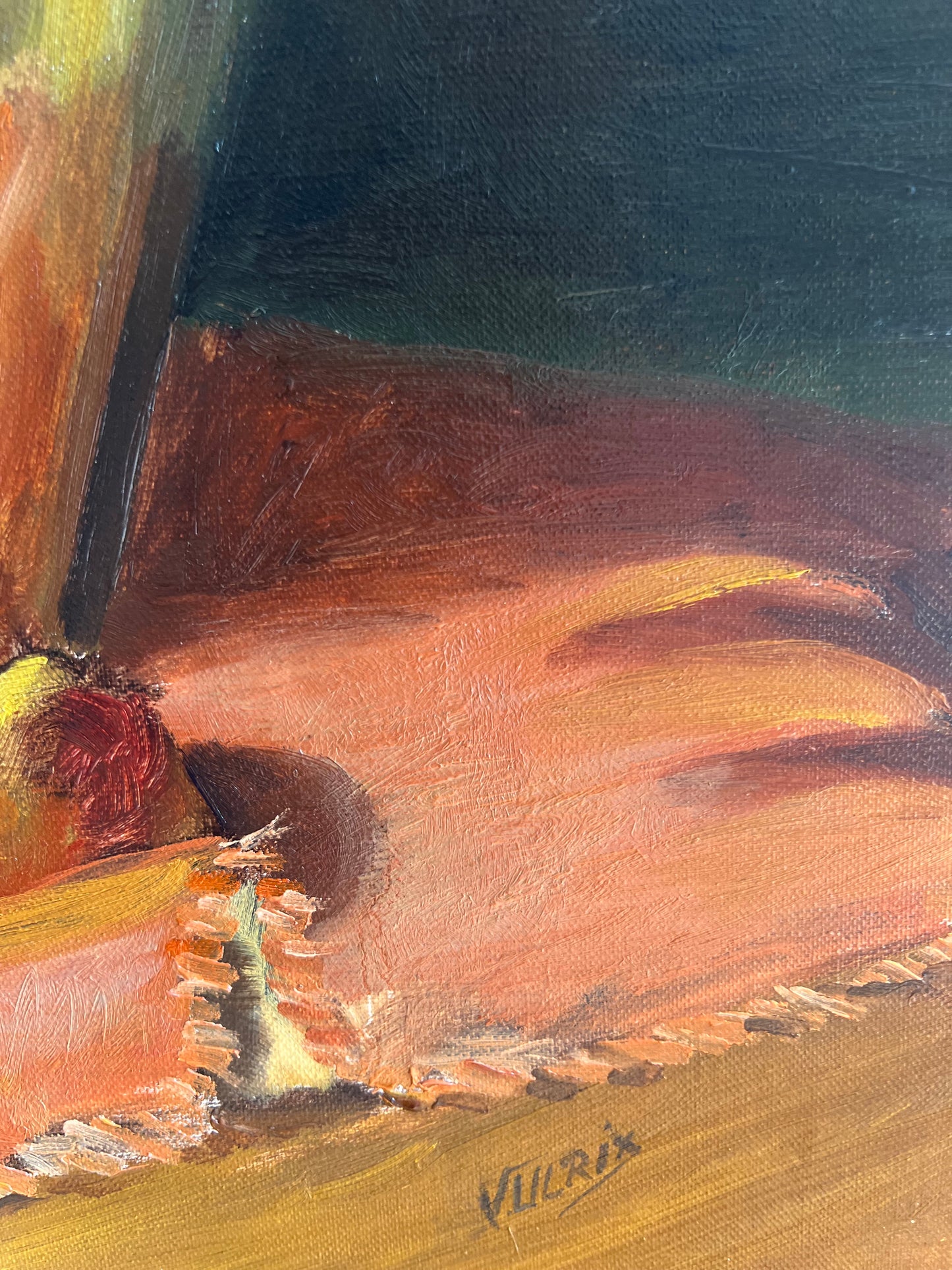 Large French Oil on Canvas Still Life Painting