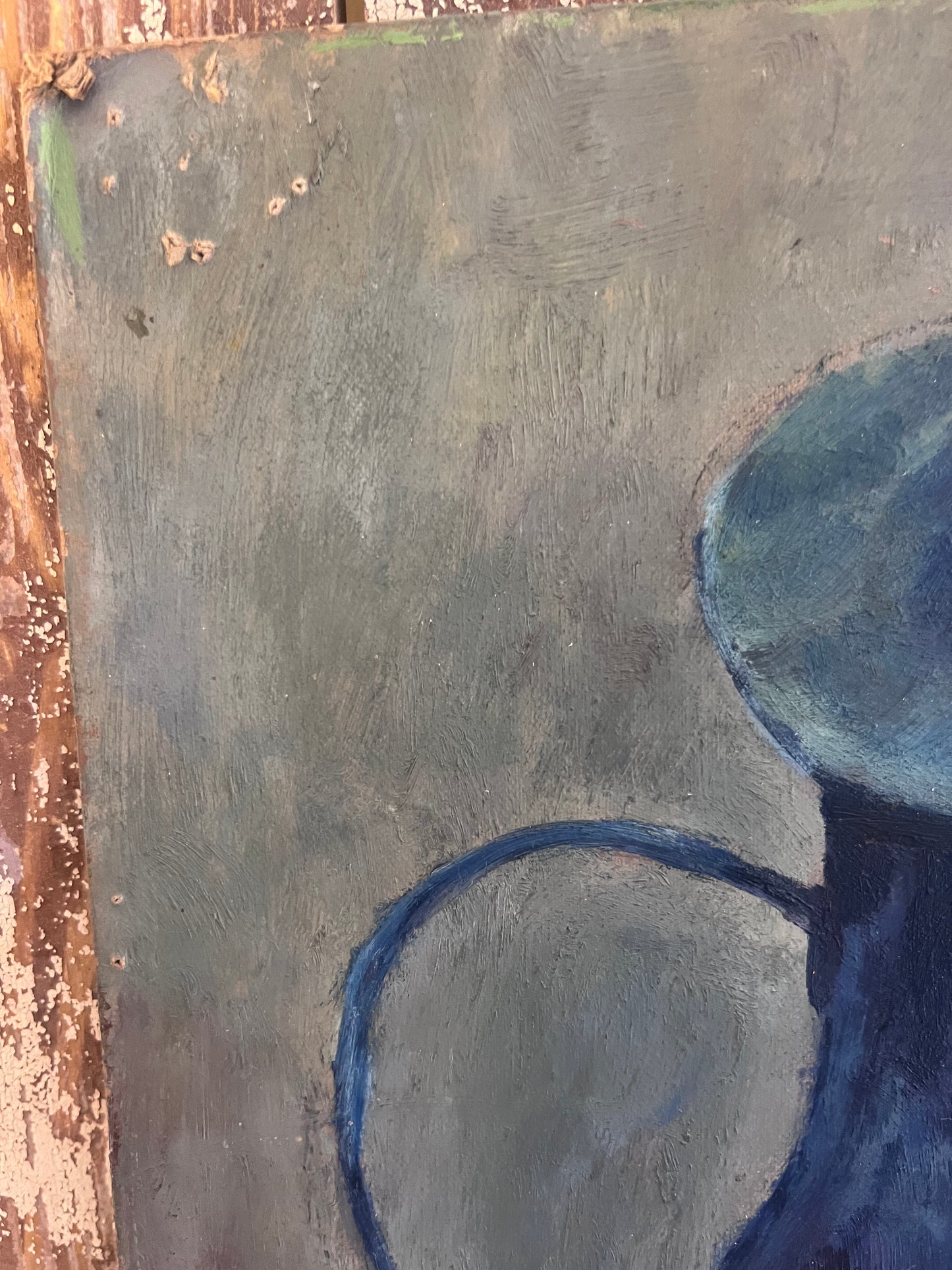 French Kitchen Still Life Oil Painting Outsider Art