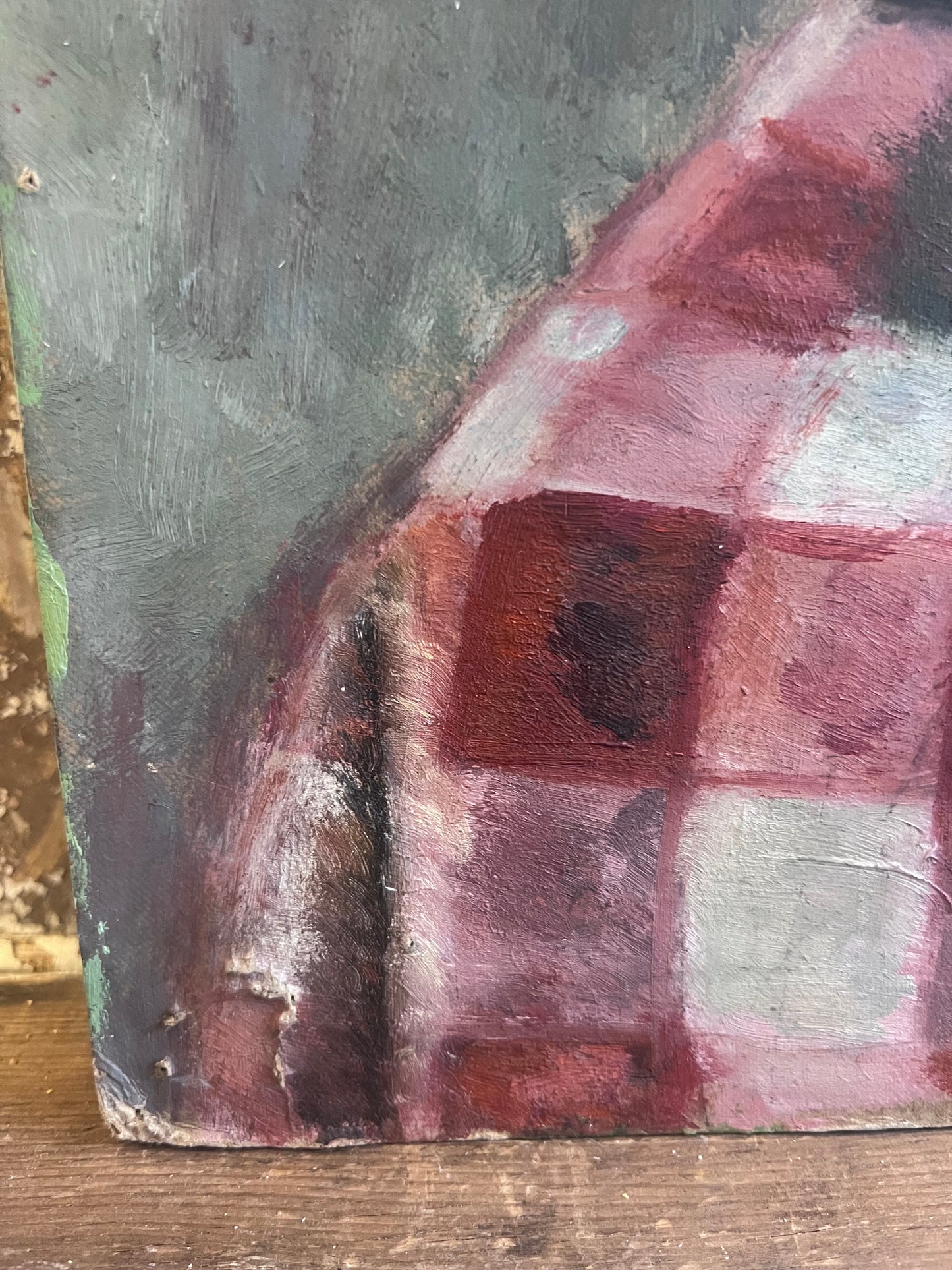 French Kitchen Still Life Oil Painting Outsider Art