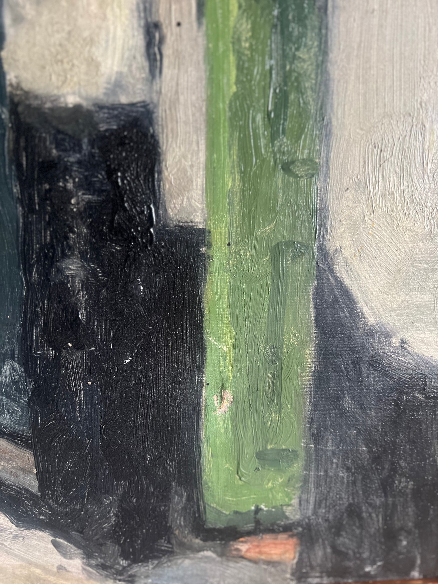 Very Large Belgian Oil on Canvas Street Scene 1931?