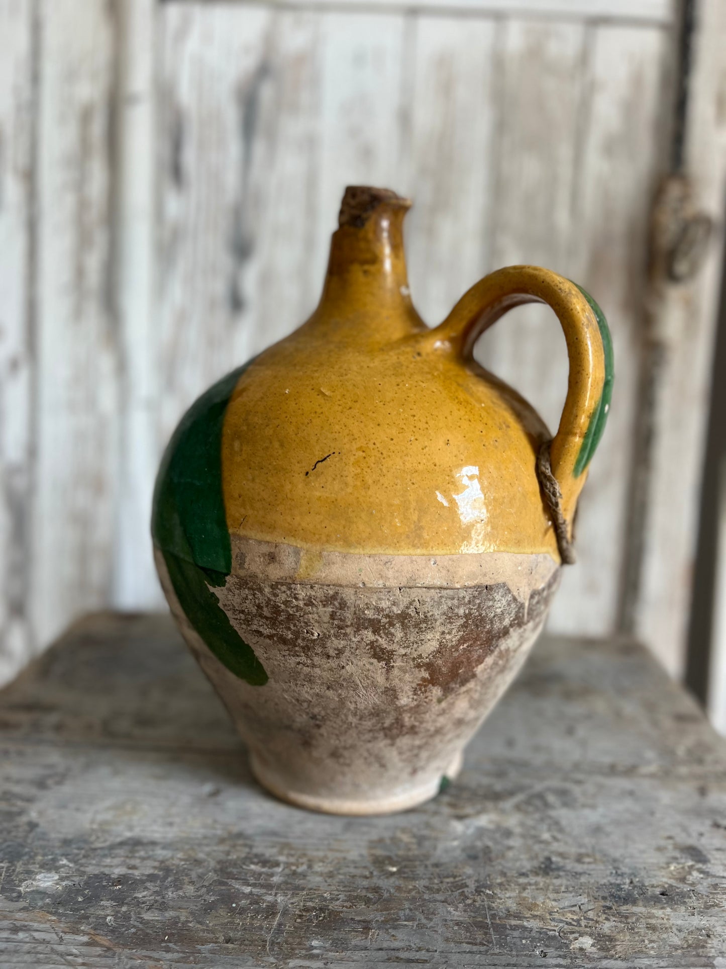 Ultra Rare 19th Century Large Olive Oil Jug Exclusive to Beziers