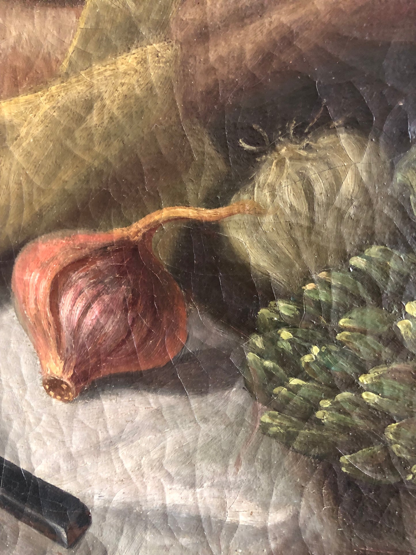 French Mid 19th Century Wonderful oil on canvas still life painting