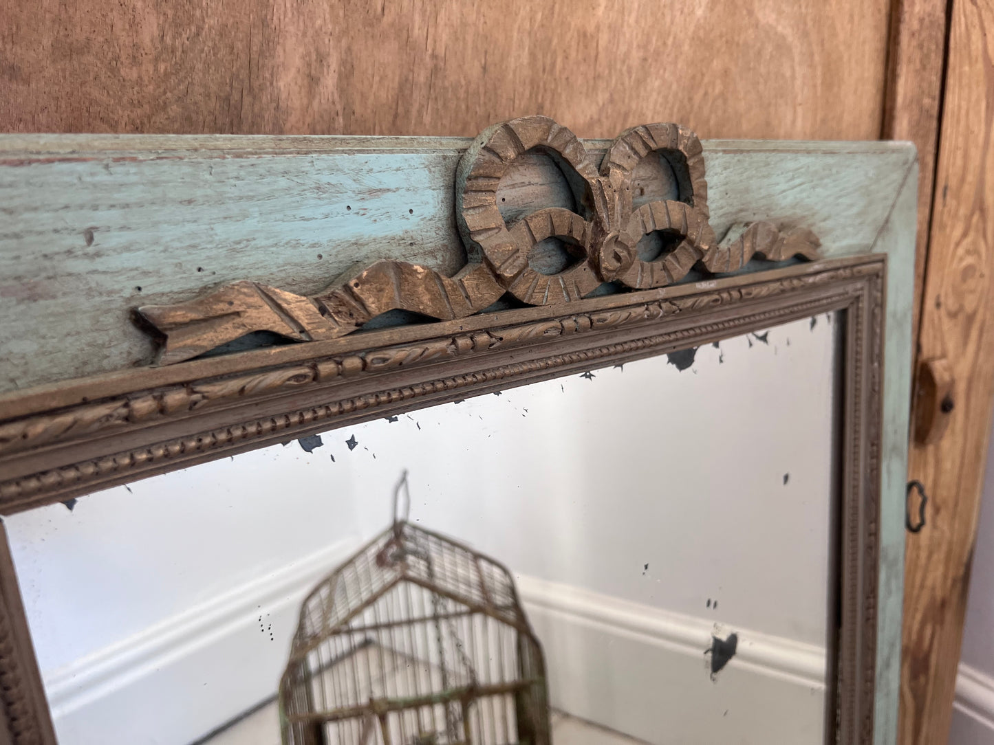 Nicely Distressed French Mirror