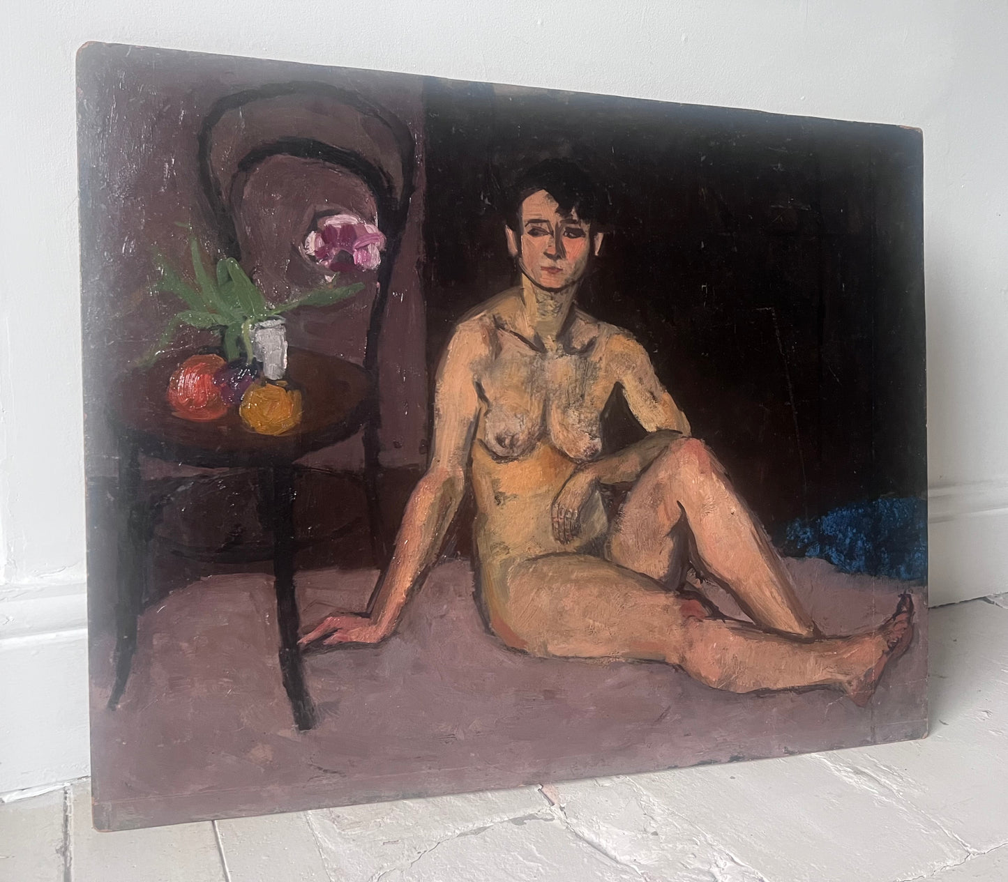 Beautiful female nude oil painting
