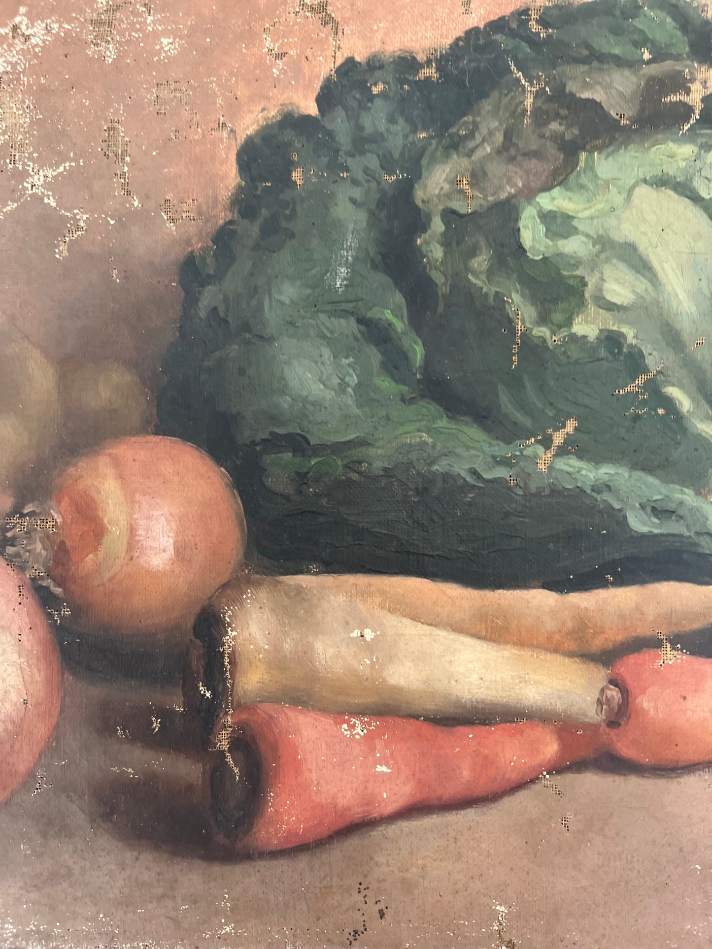 Wonderful French 19th Century Still Life Vegetable Painting
