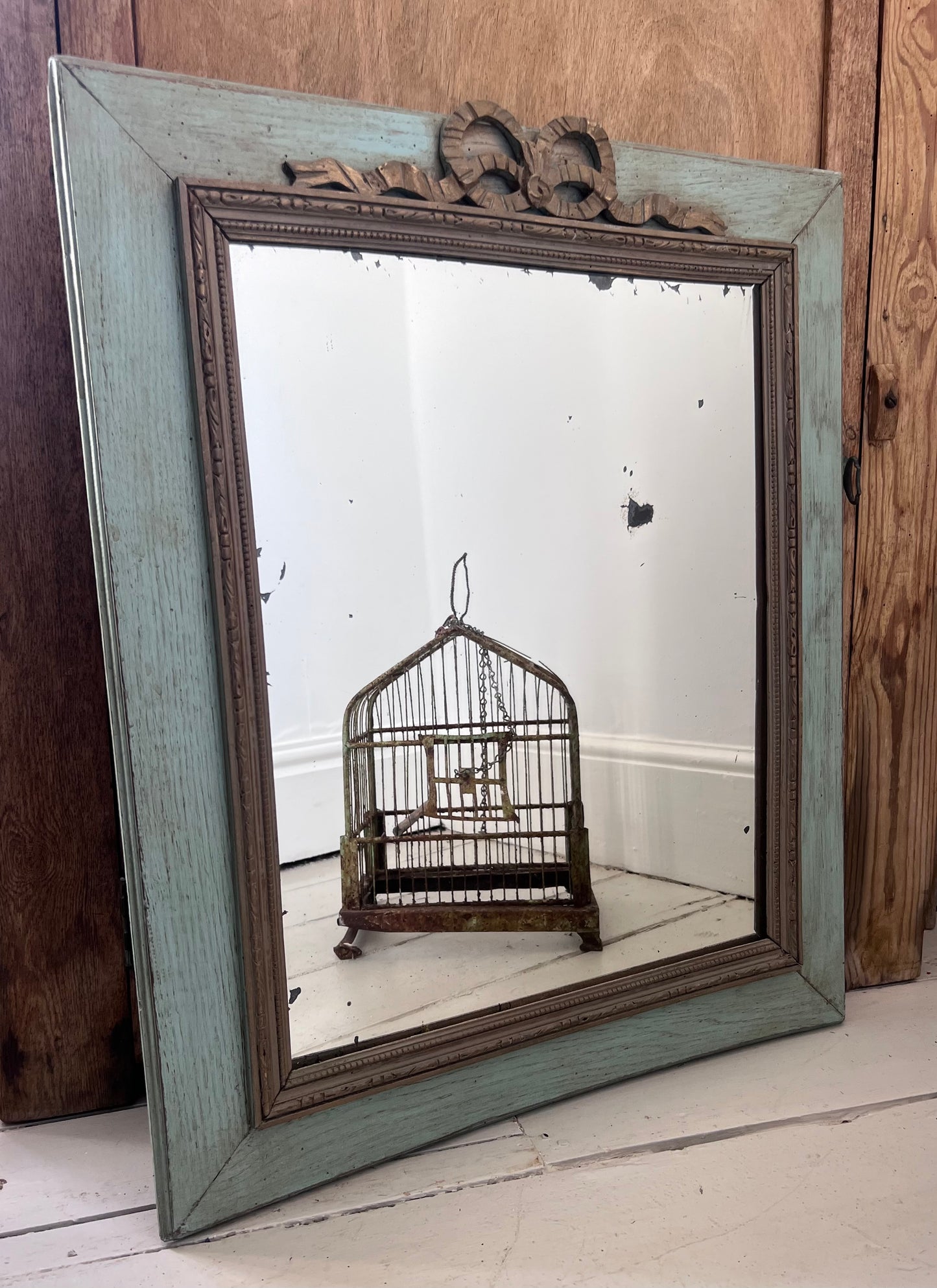 Nicely Distressed French Mirror