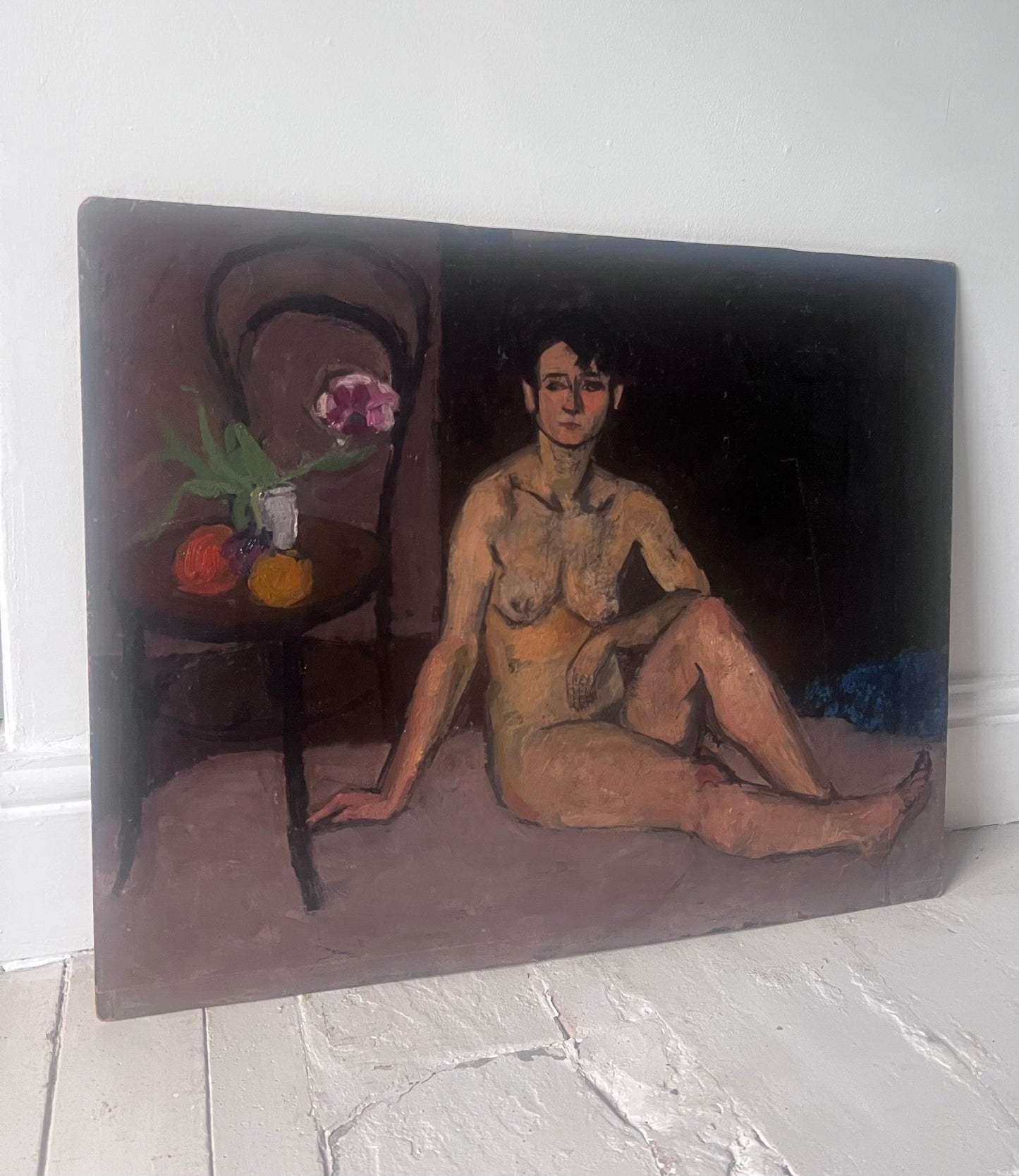 Beautiful female nude oil painting