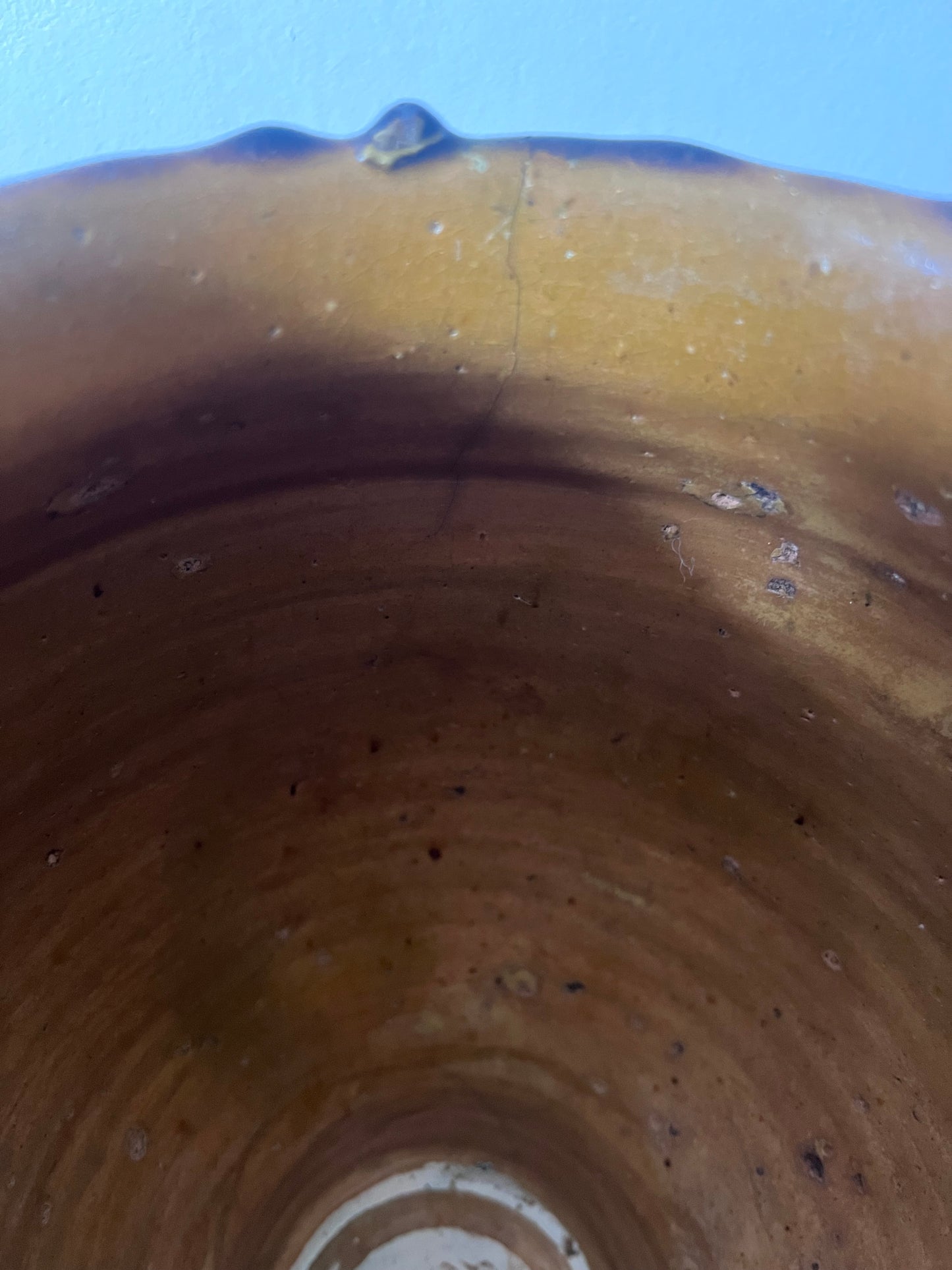 French Antique Confit Pot with one of the best glazes you’ll ever see