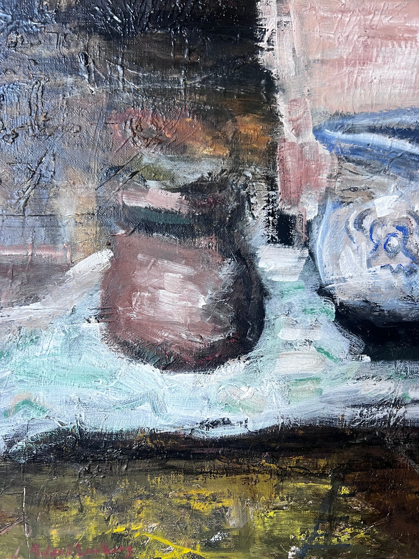 Large Mid Century Swedish Oil Painting