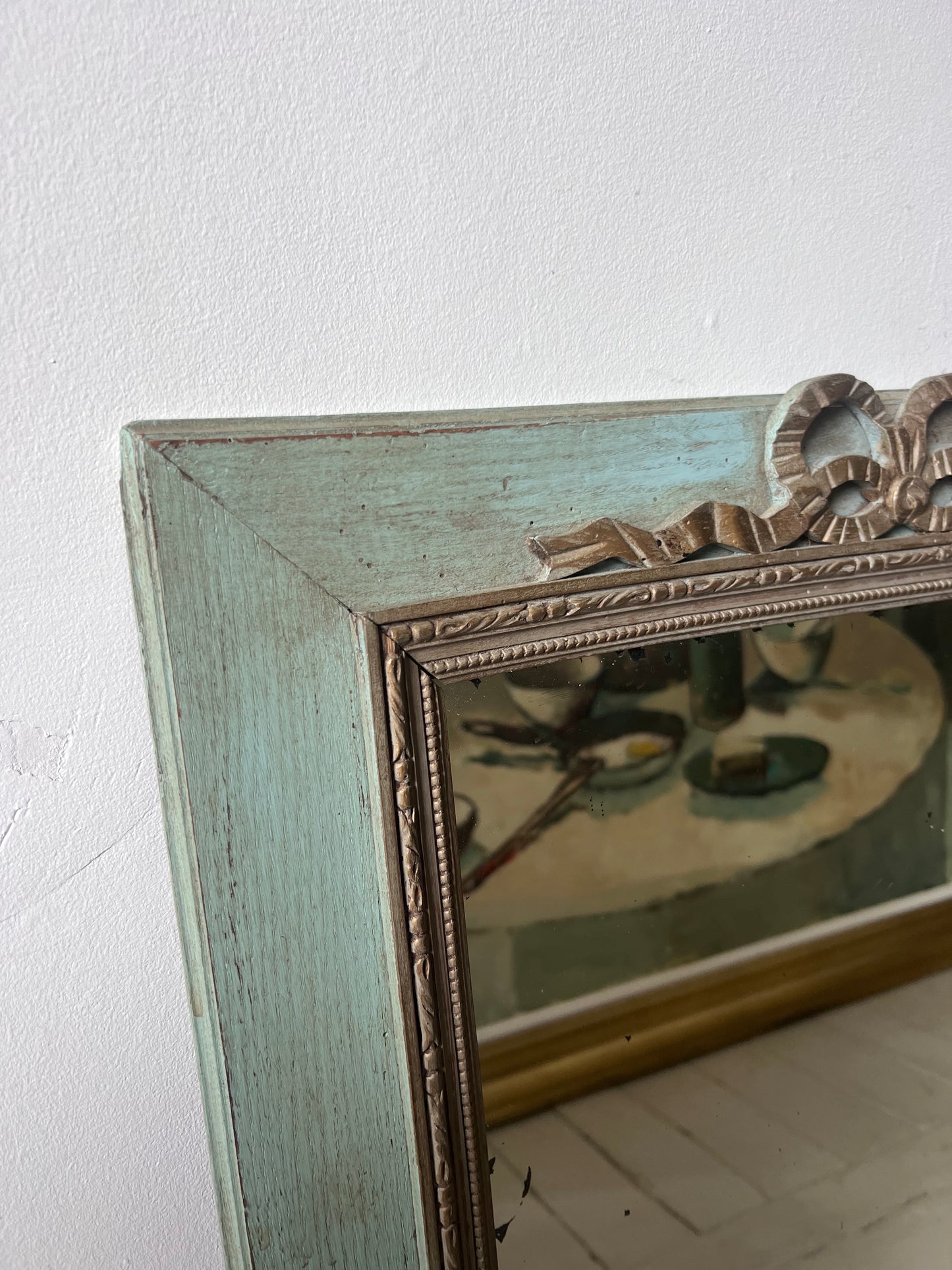 Nicely Distressed French Mirror