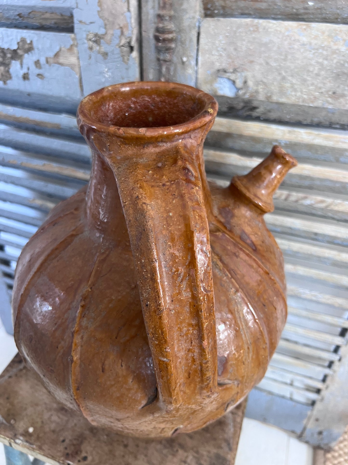 French 18th / 19th Century Large Walnut Oil Pot