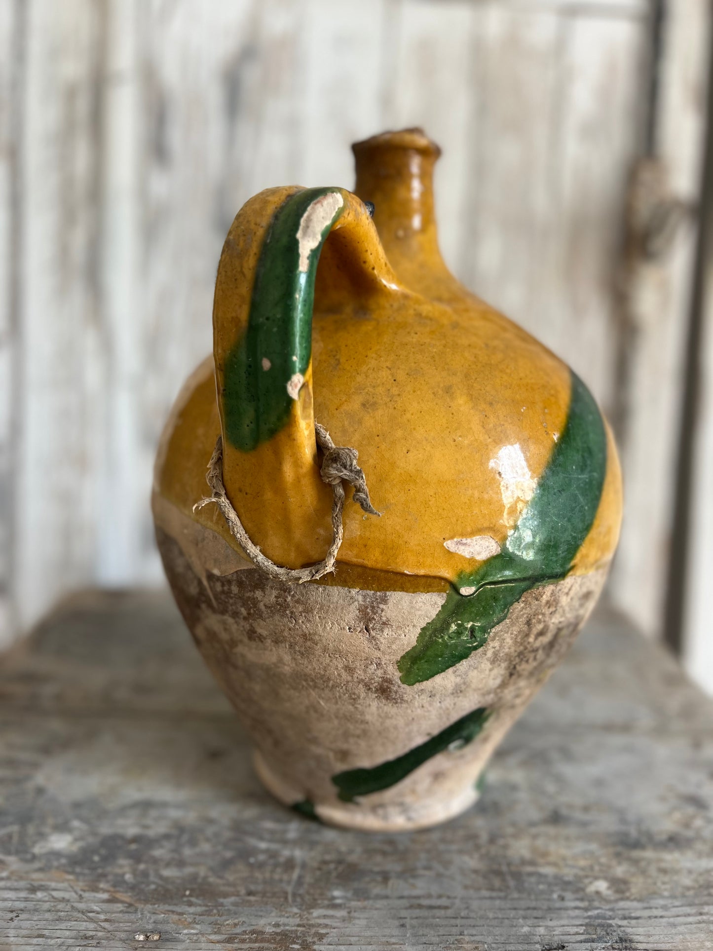 Ultra Rare 19th Century Large Olive Oil Jug Exclusive to Beziers