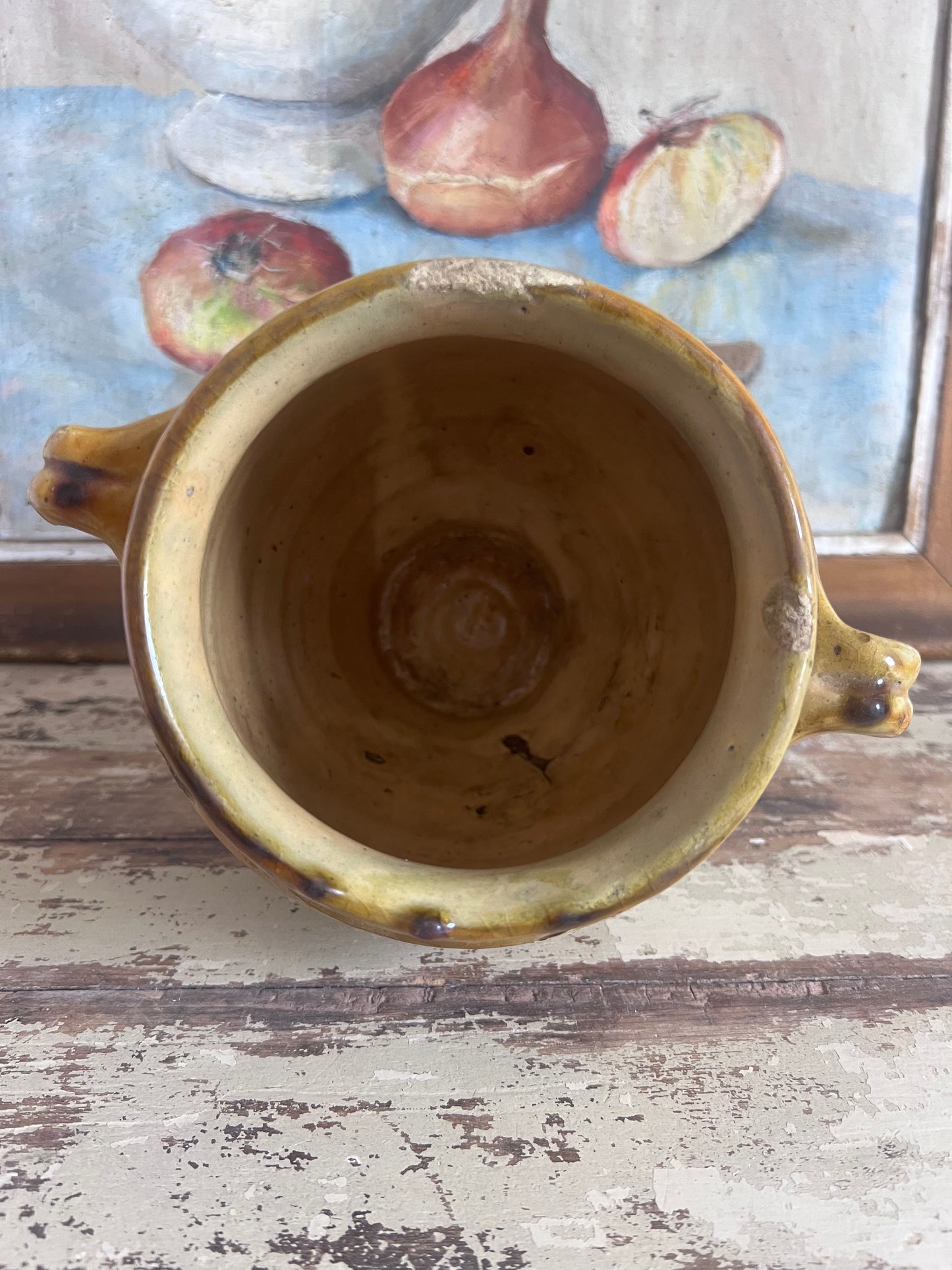 Beautiful Glazed French Confit Pot
