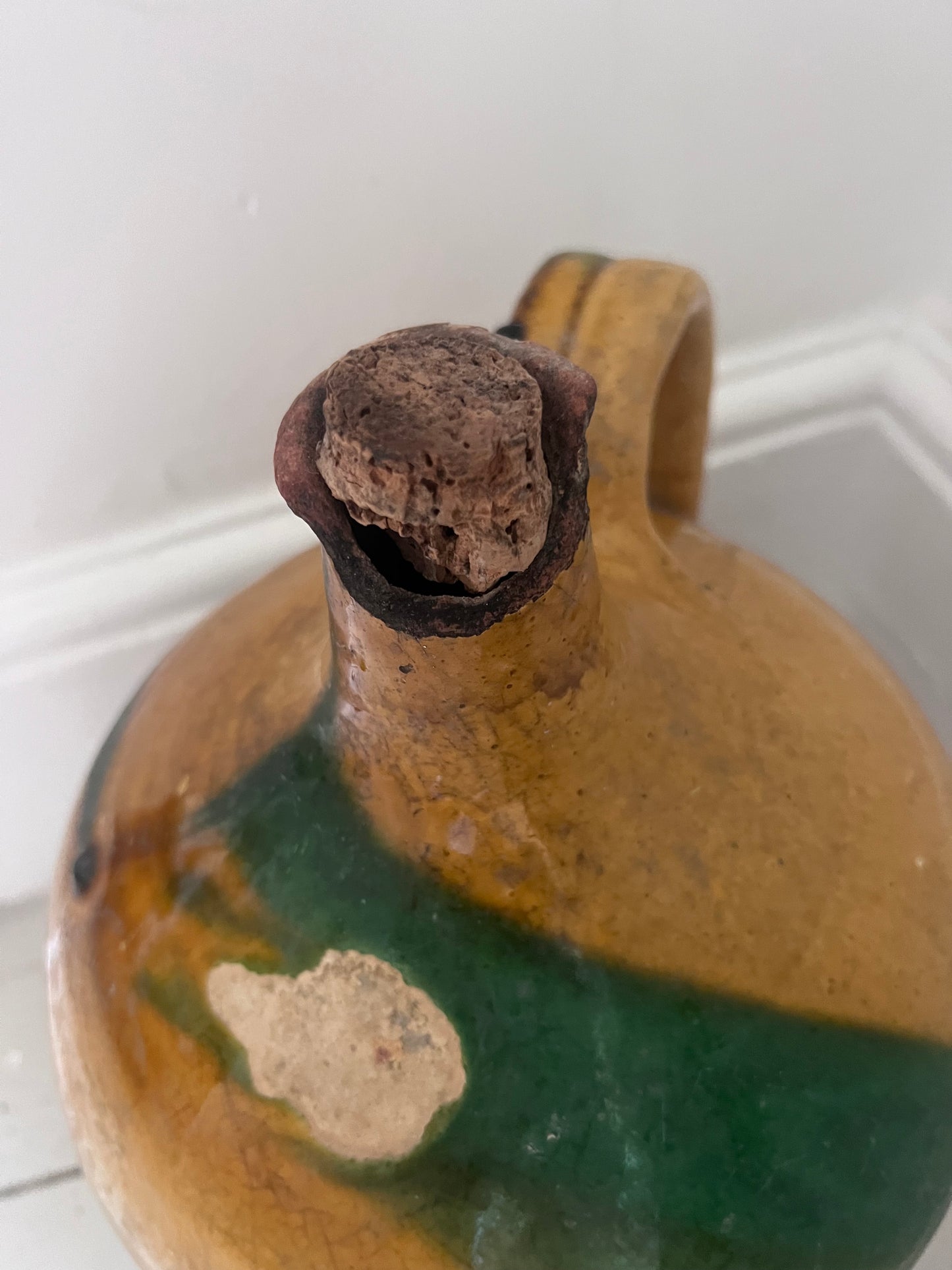 Ultra Rare 19th Century Large Olive Oil Jug Exclusive to Beziers