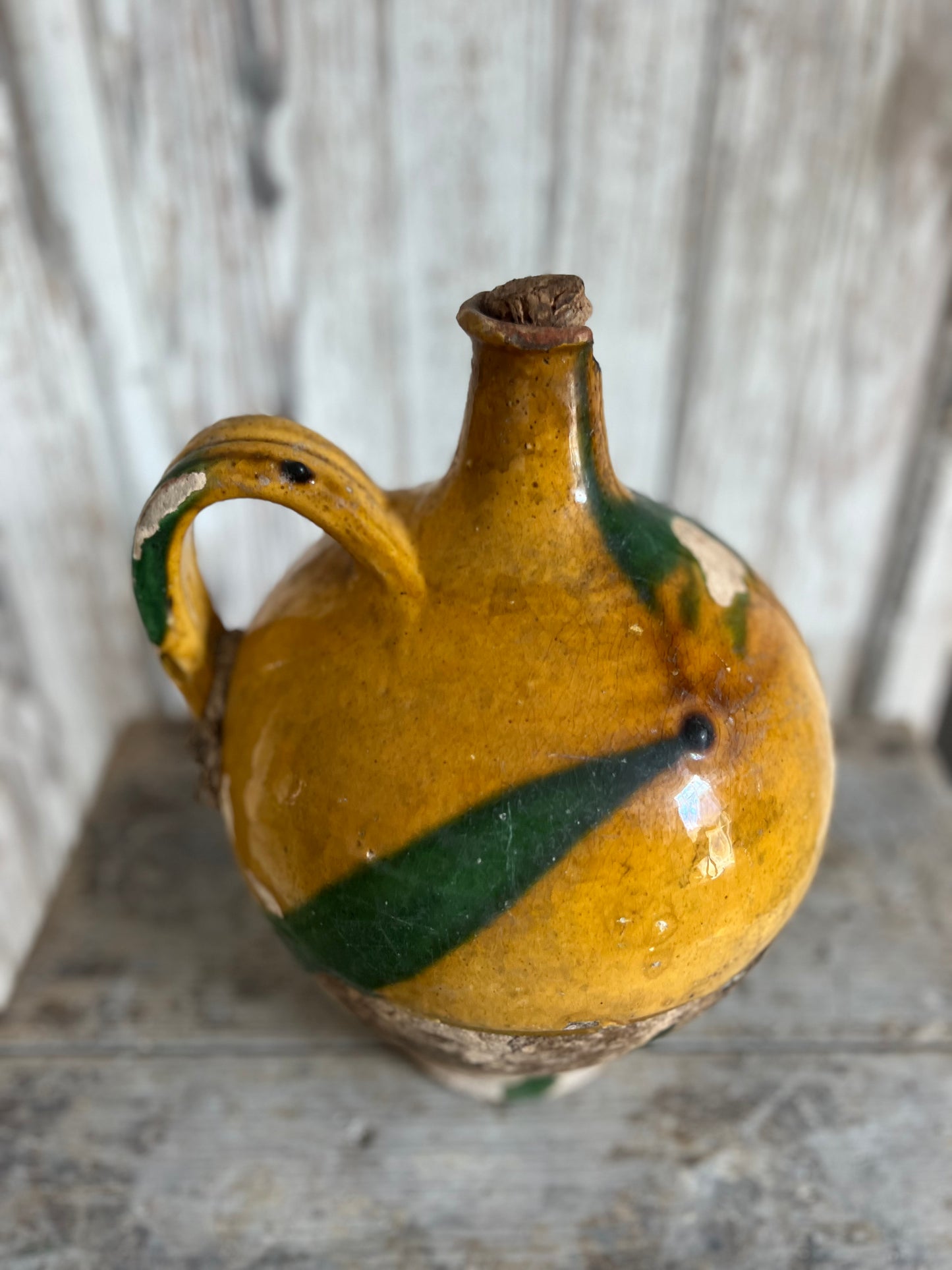 Ultra Rare 19th Century Large Olive Oil Jug Exclusive to Beziers