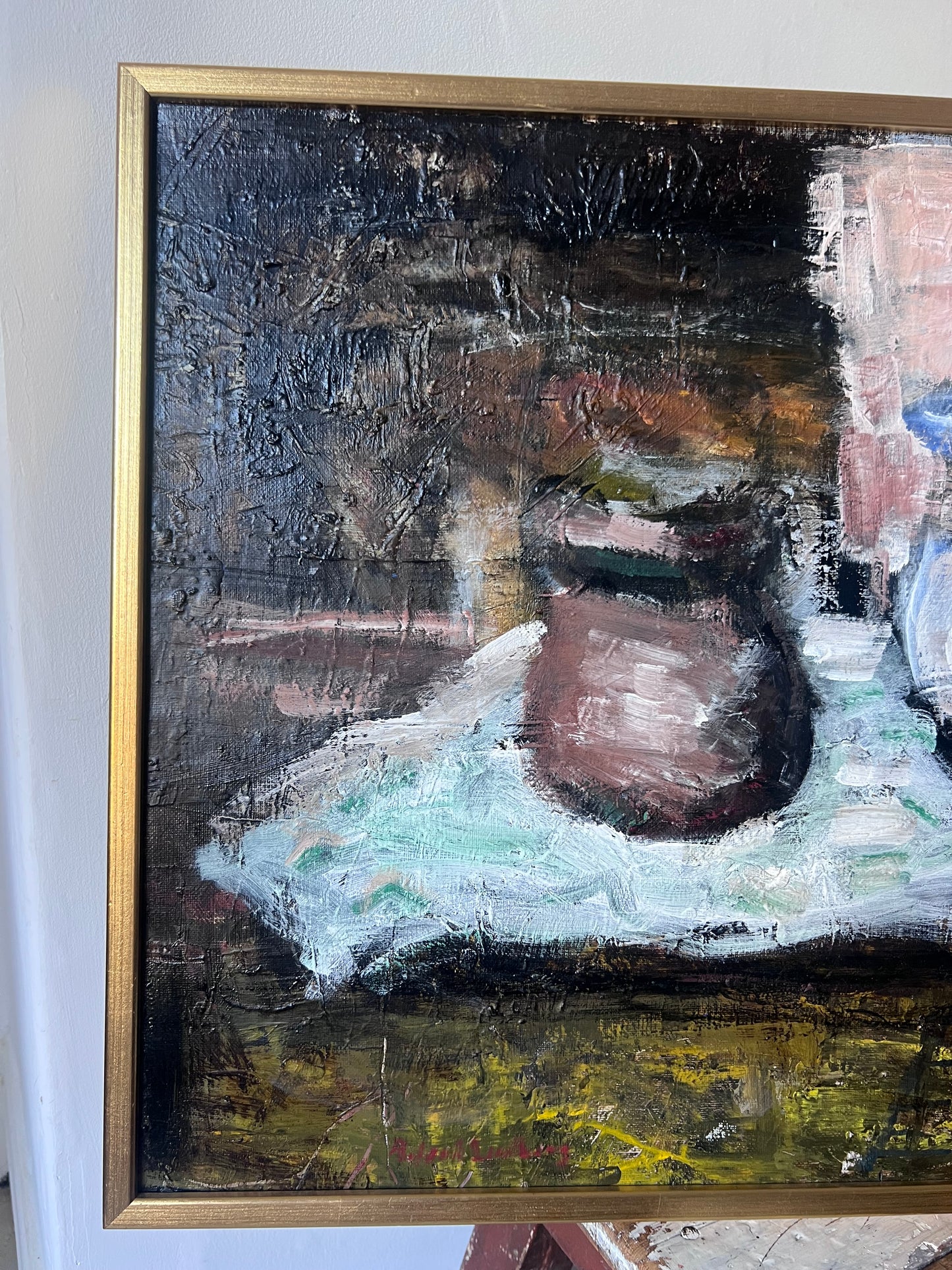 Large Mid Century Swedish Oil Painting