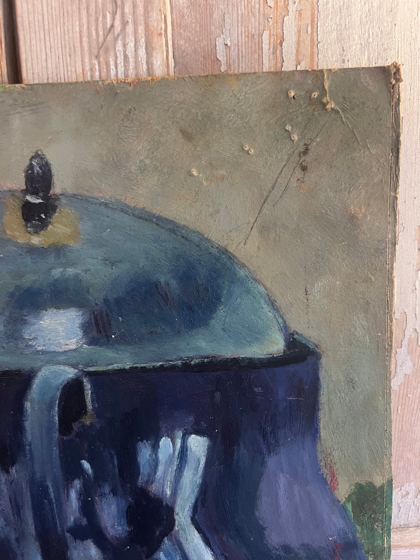 French Kitchen Still Life Oil Painting Outsider Art