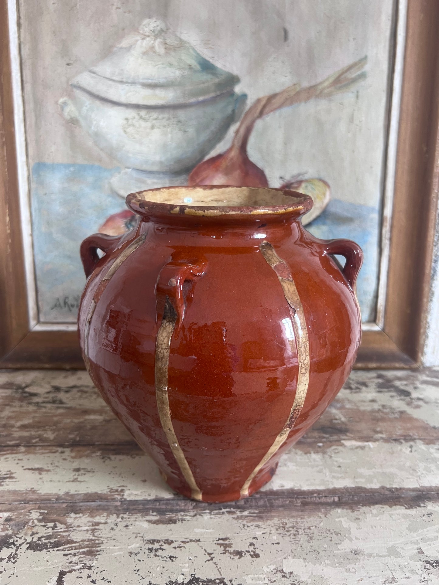 Very Rare Perigord 19th Century Confit Pot