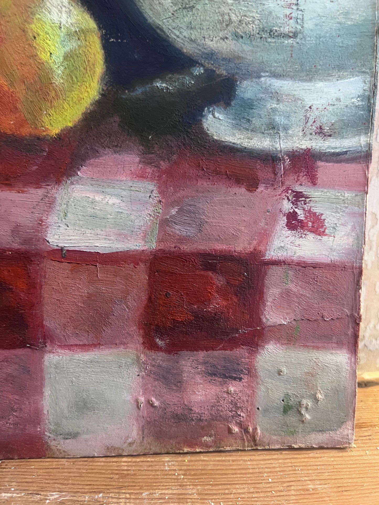French Kitchen Still Life Oil Painting Outsider Art