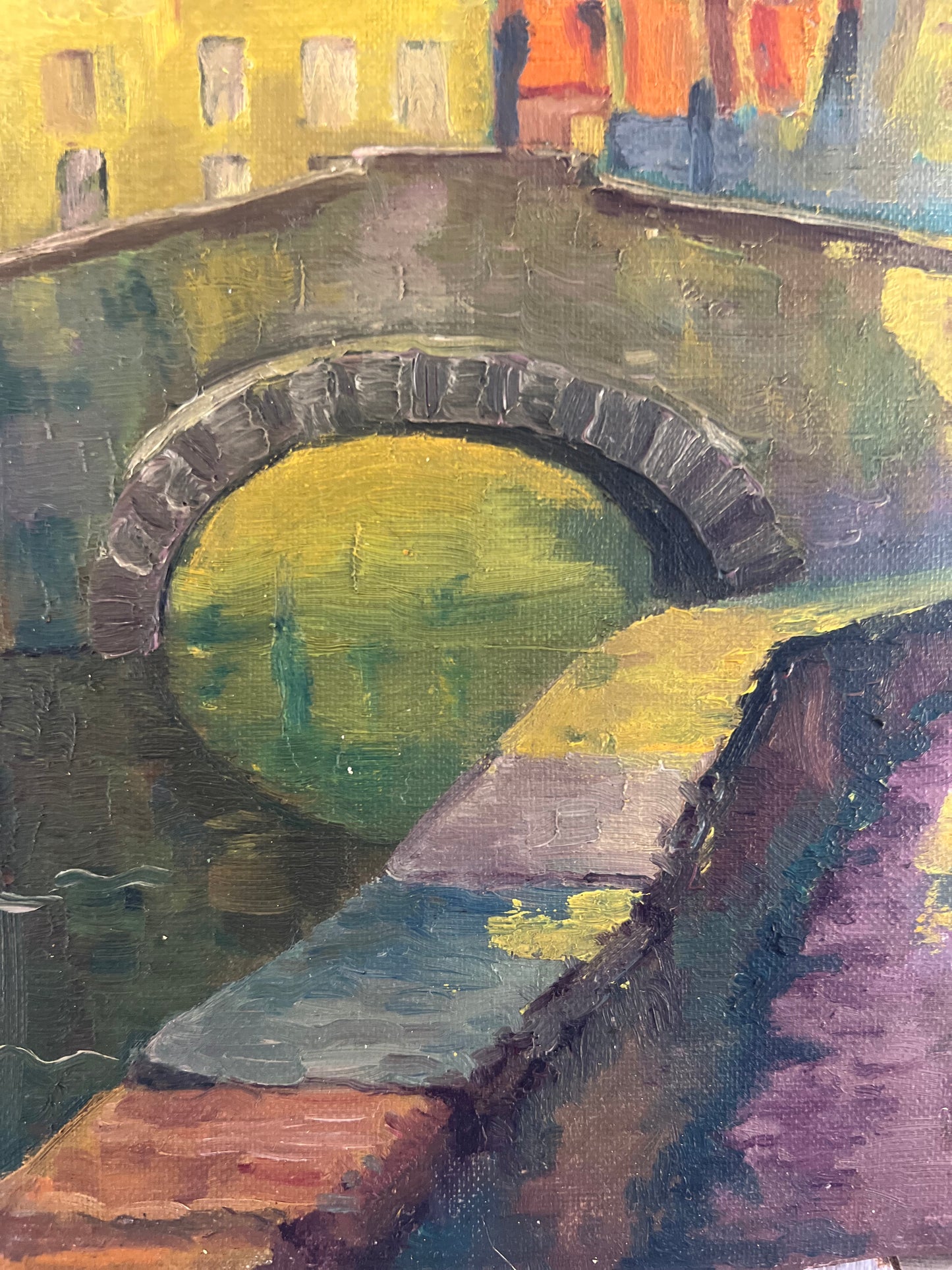 Belgian Oil on Canvas Painting