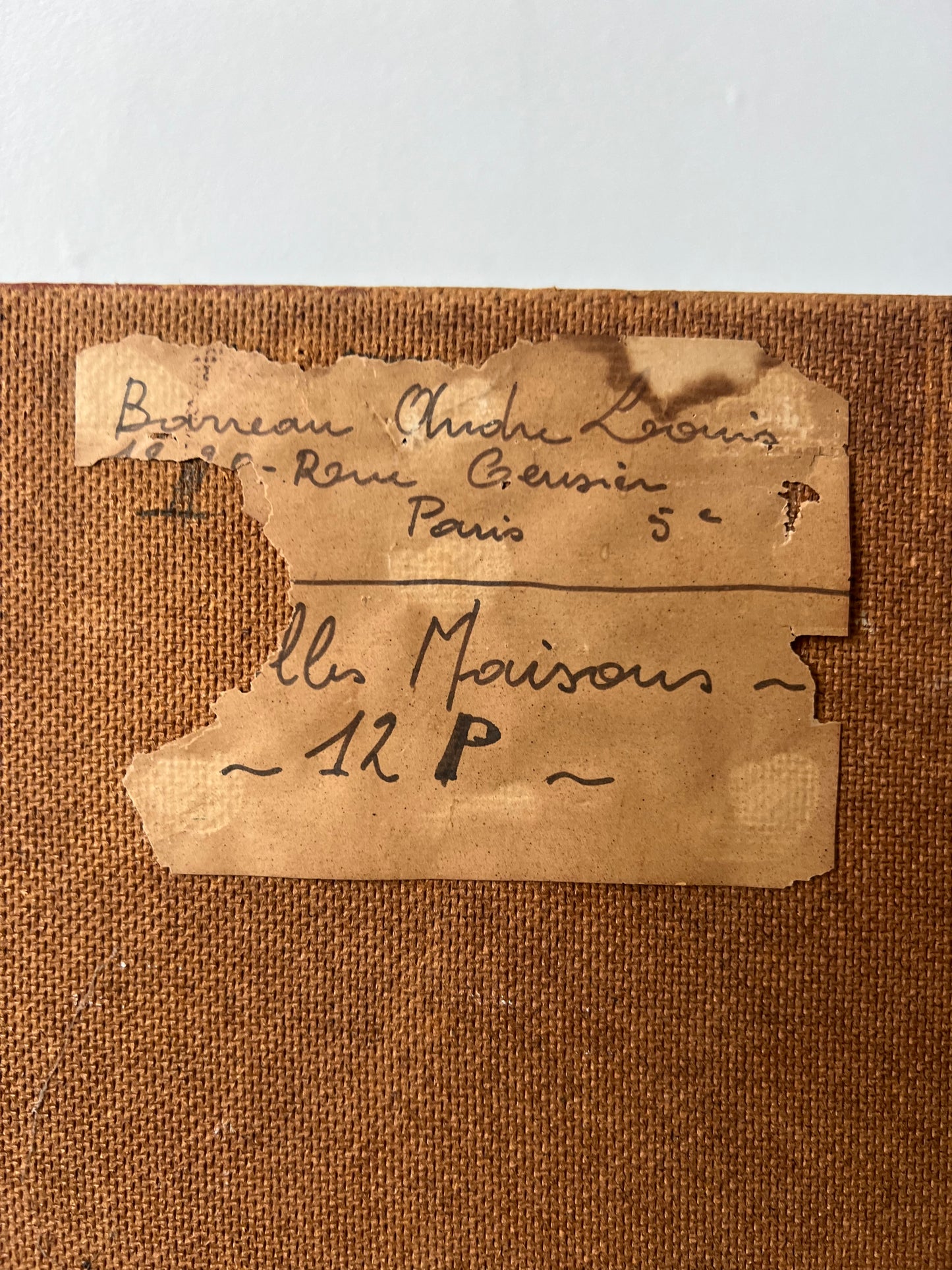 Large French Impasto Street Scene Oil Painting