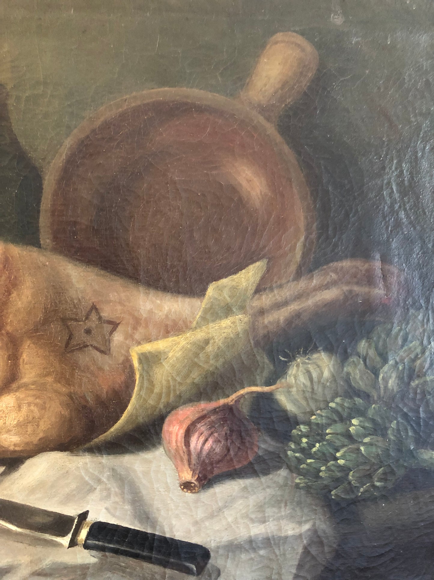 French Mid 19th Century Wonderful oil on canvas still life painting