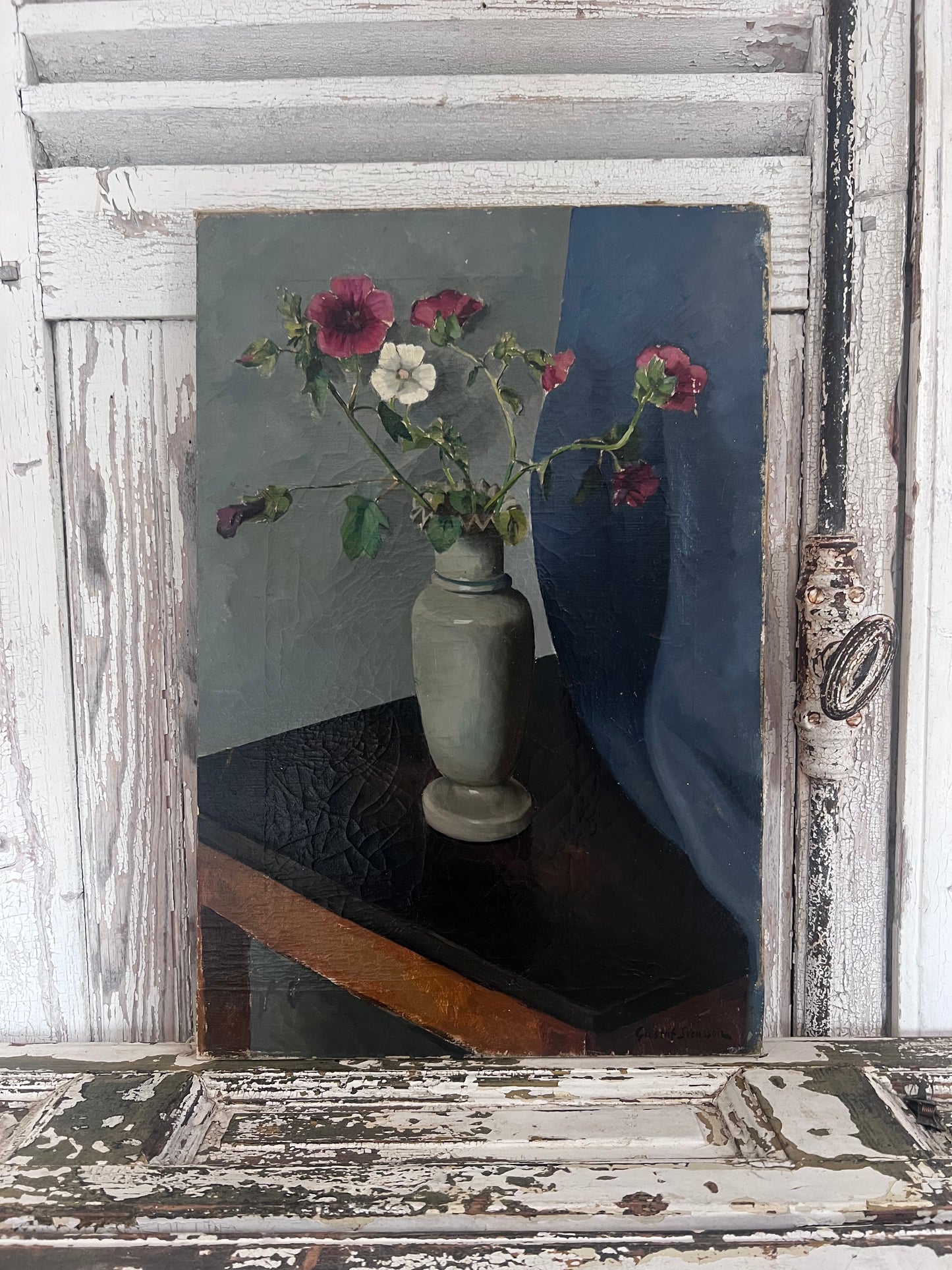Swedish Oil on Canvas Painting