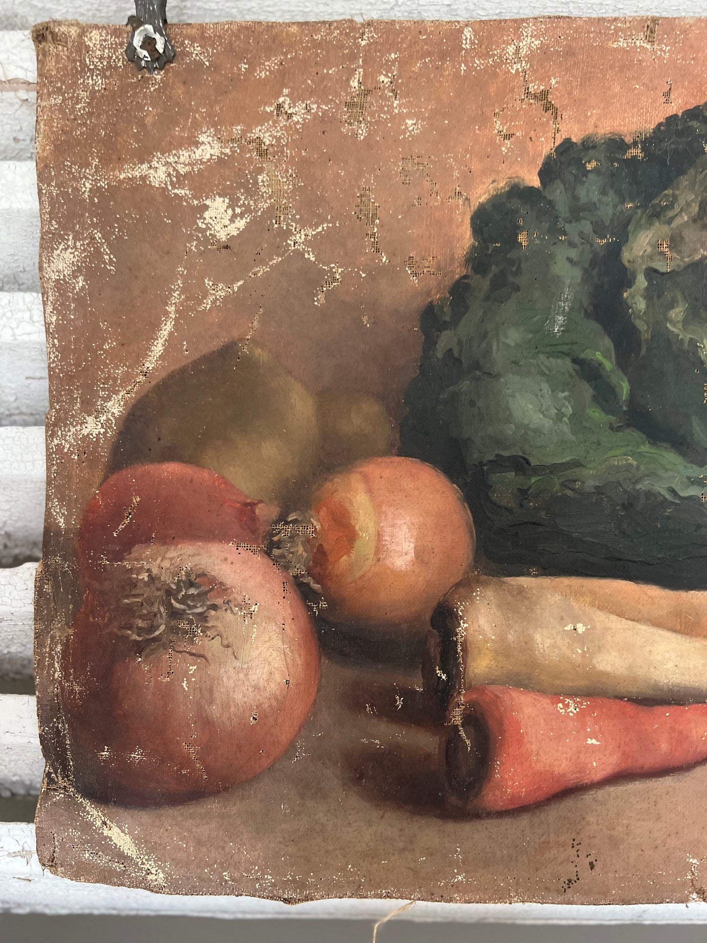 Wonderful French 19th Century Still Life Vegetable Painting