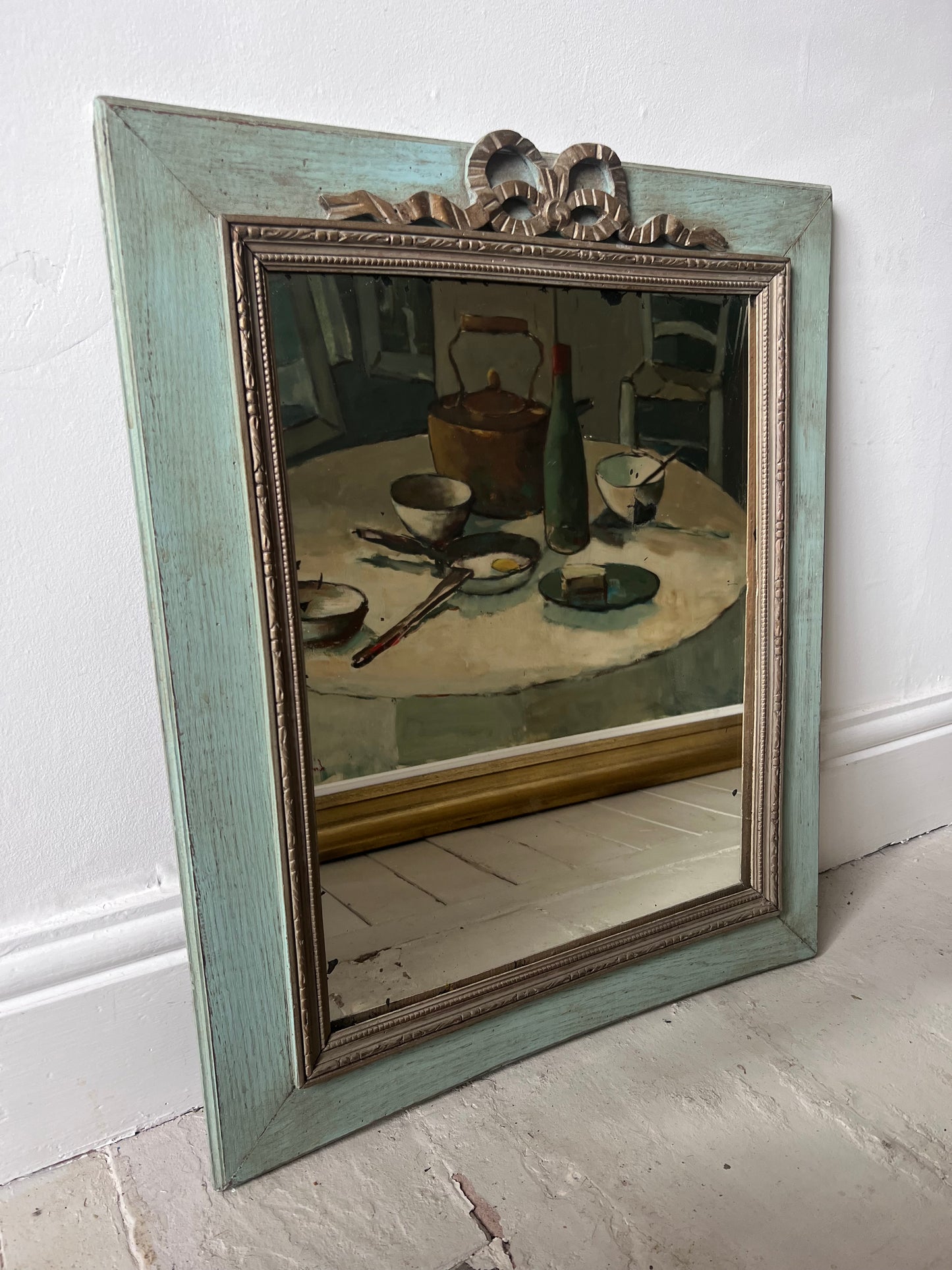 Nicely Distressed French Mirror