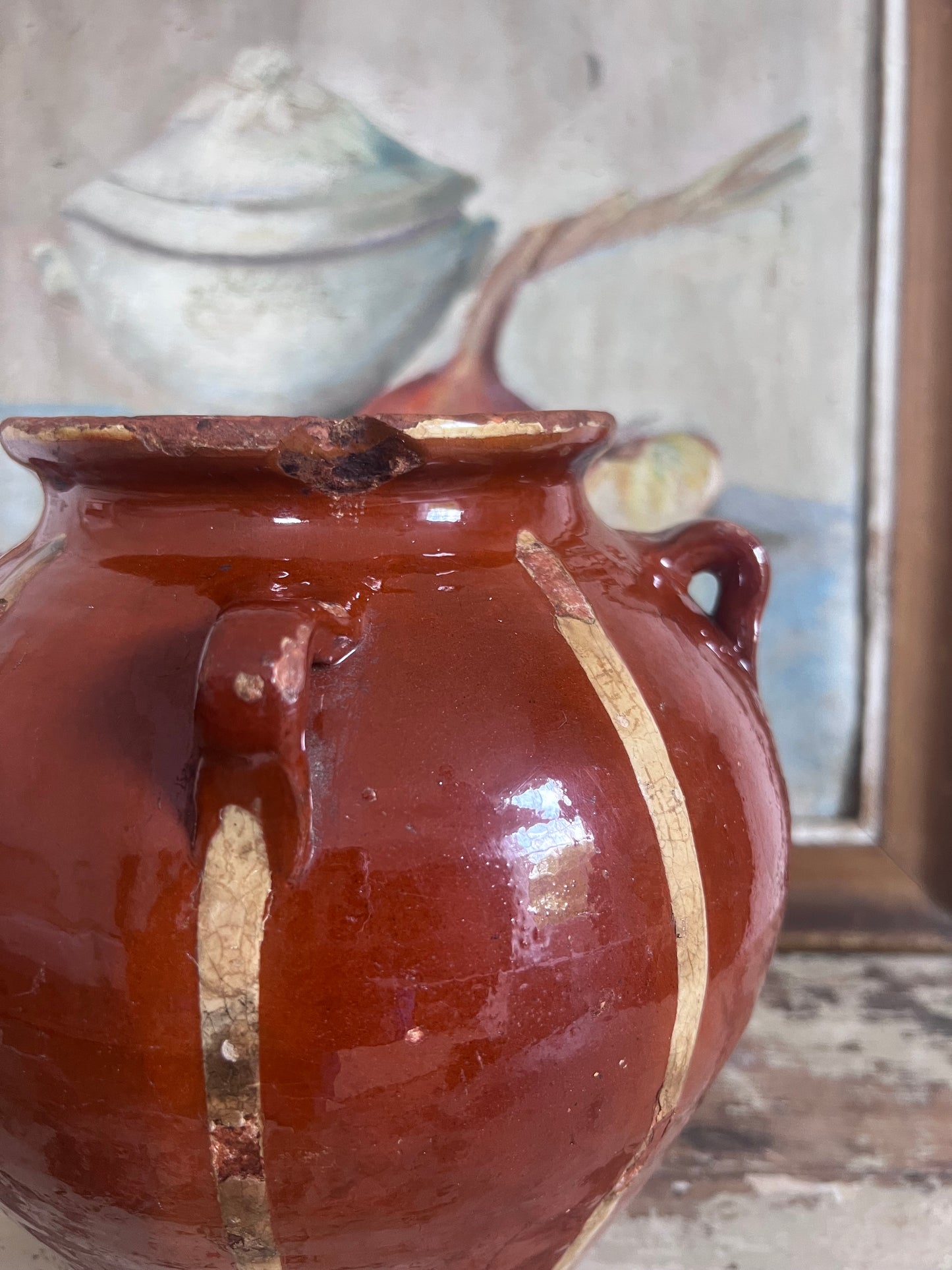 Very Rare Perigord 19th Century Confit Pot