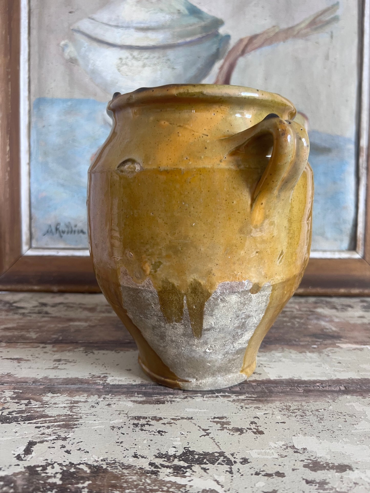 Beautiful Glazed French Confit Pot