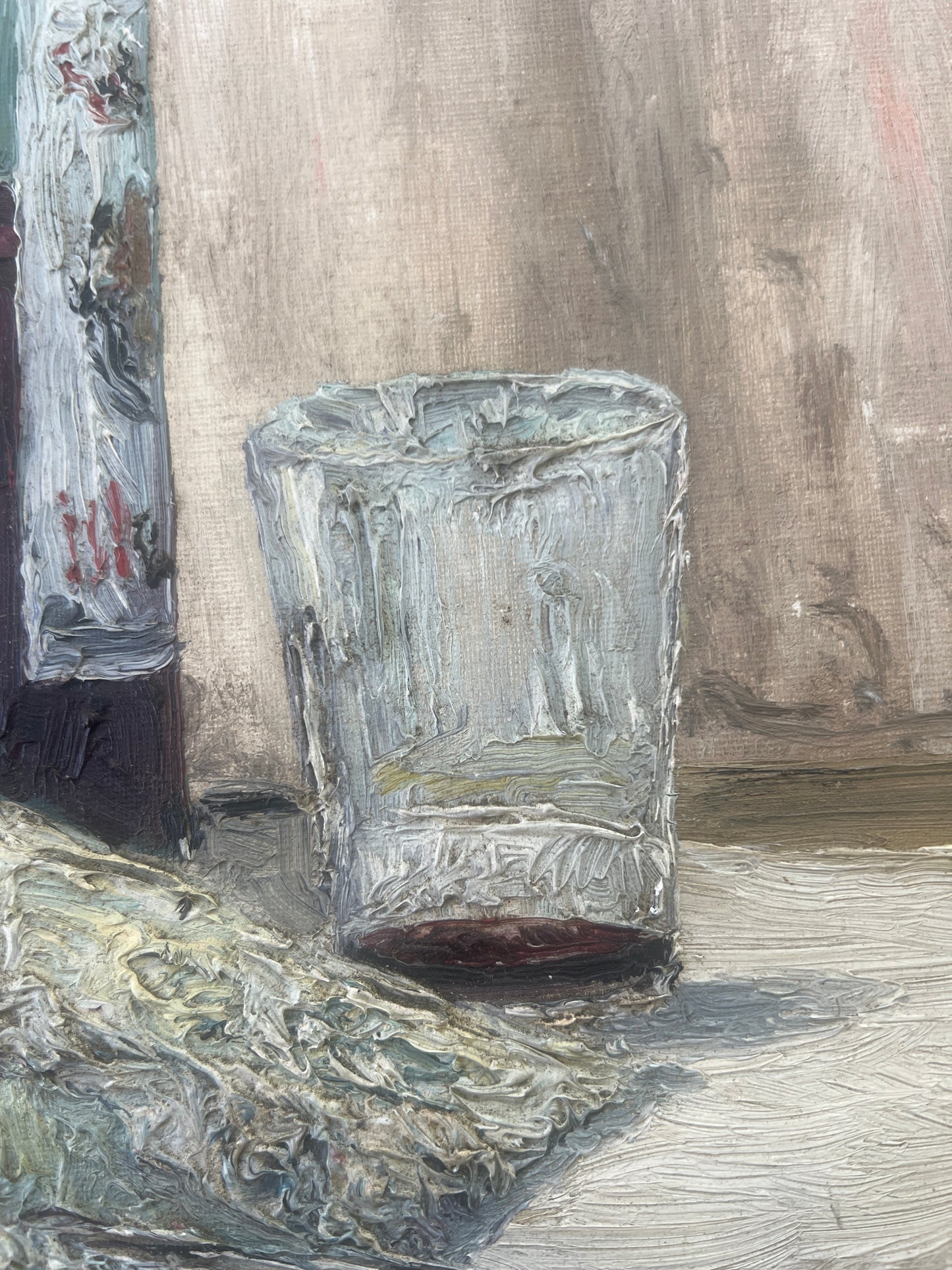 Vintage French Still Life Oil Painting perfect Kitchen Picture