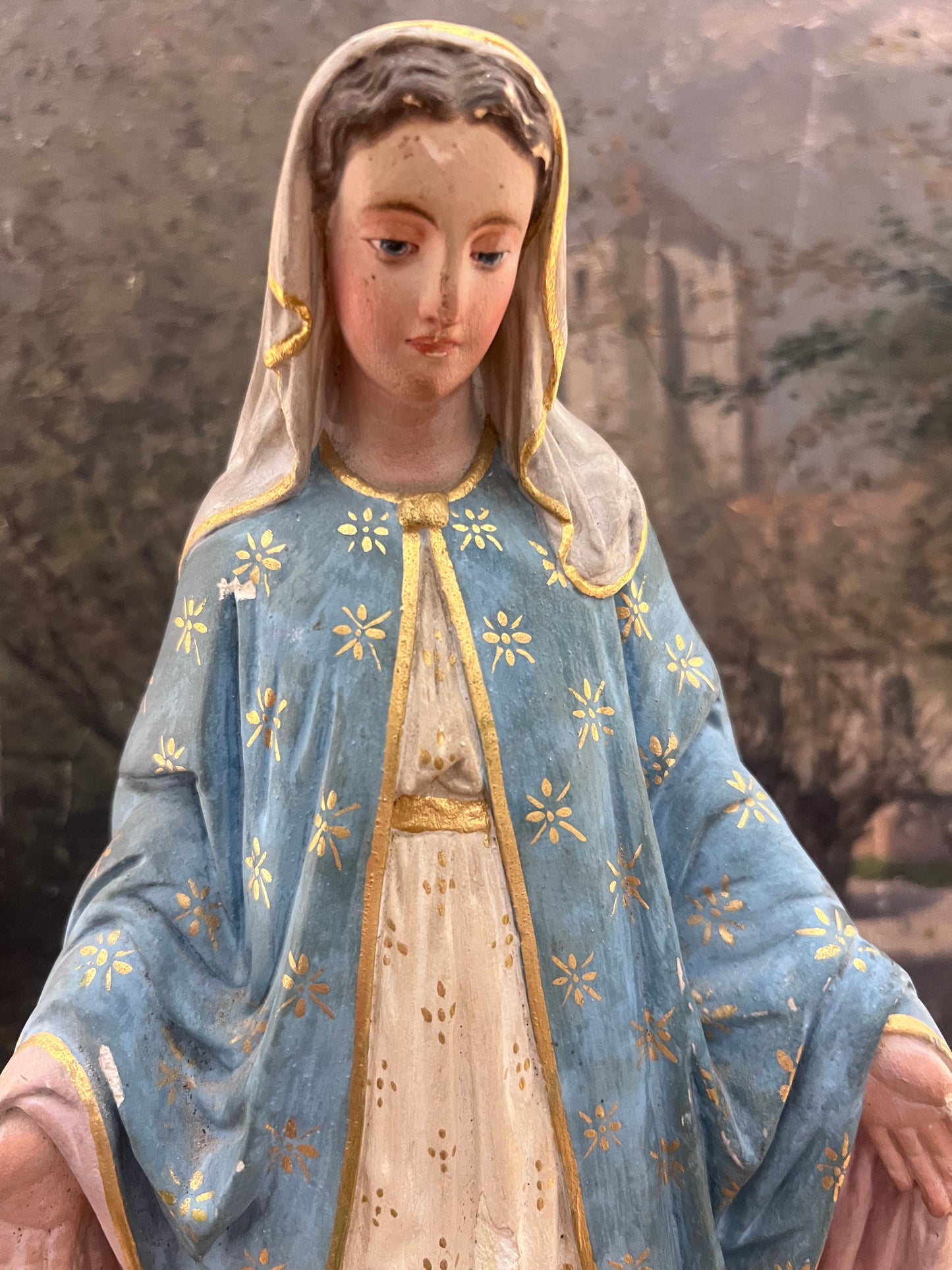 Beautiful old French Madonna Figure
