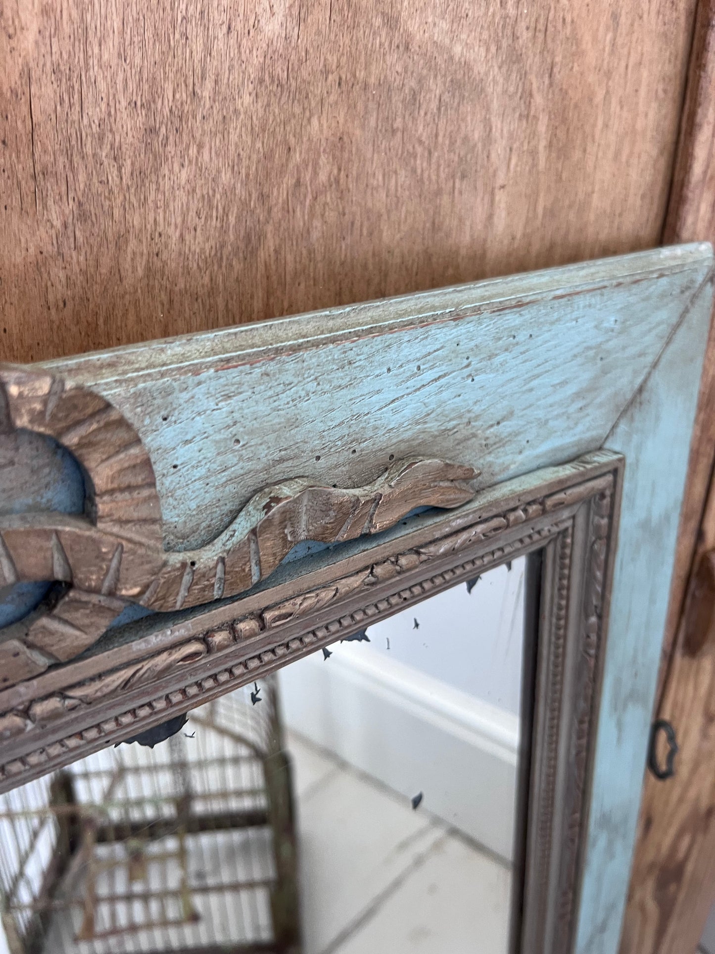 Nicely Distressed French Mirror