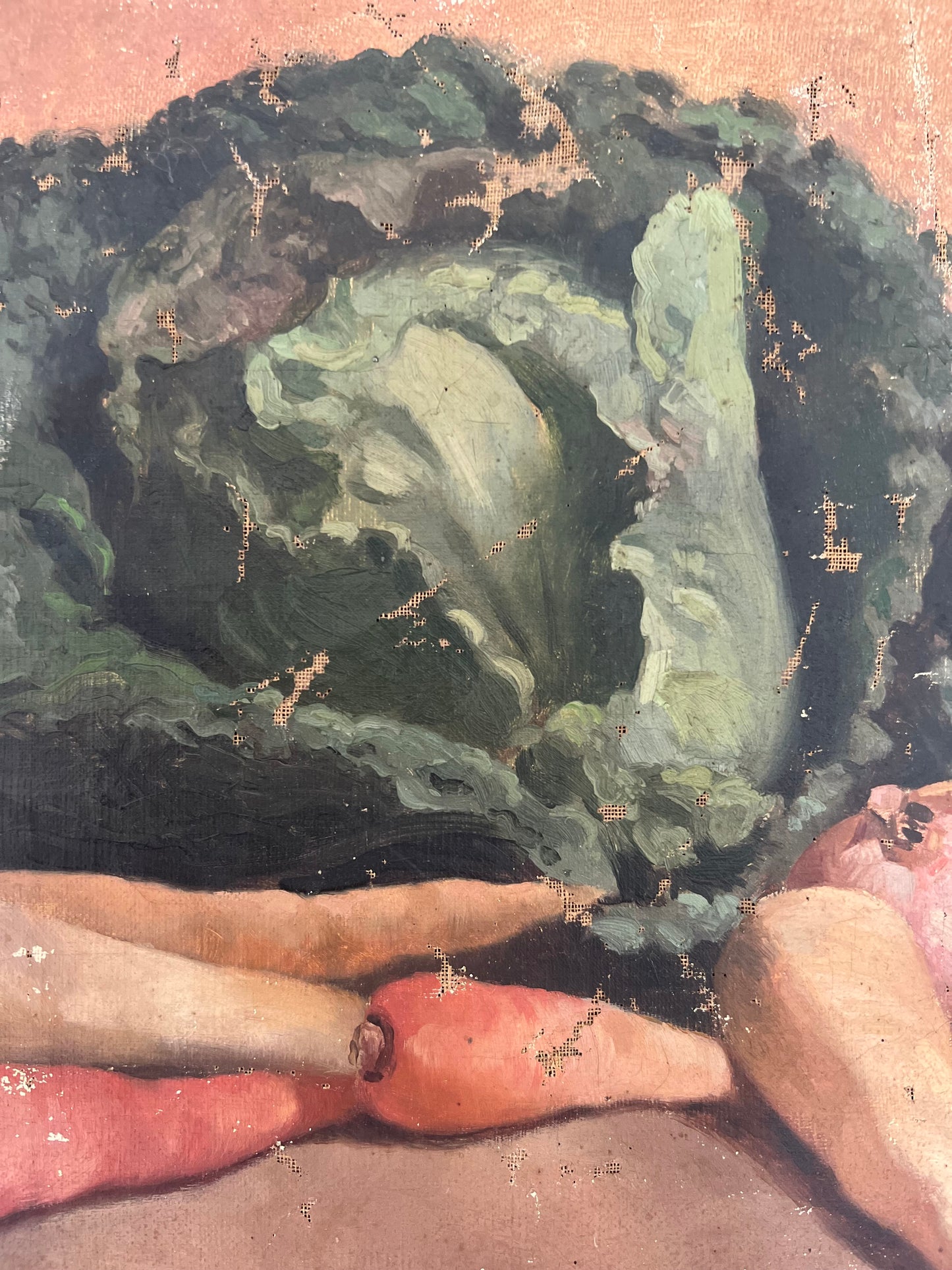 Wonderful French 19th Century Still Life Vegetable Painting
