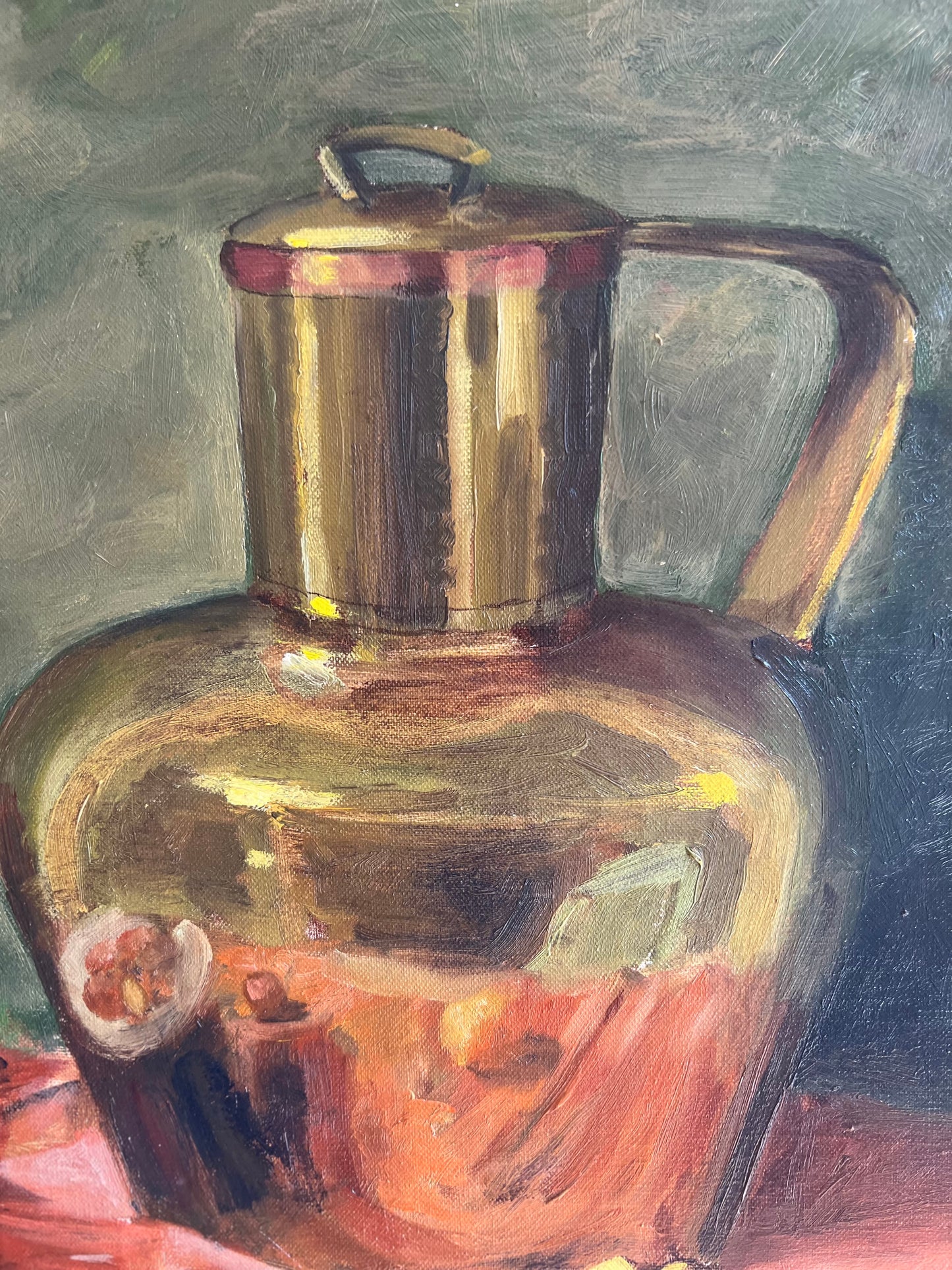 Large French Oil on Canvas Still Life Painting