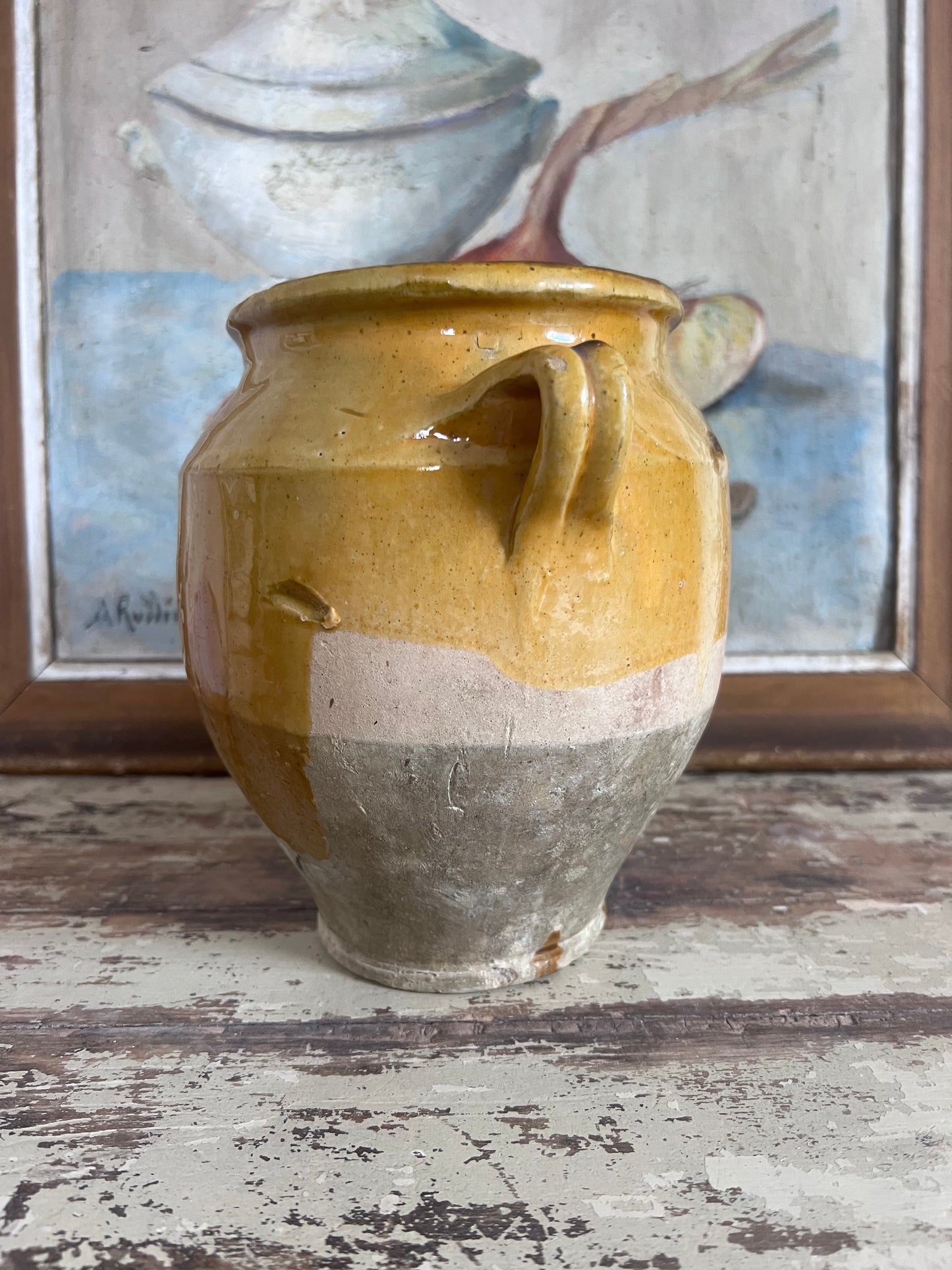 Beautiful Glazed French Confit Pot