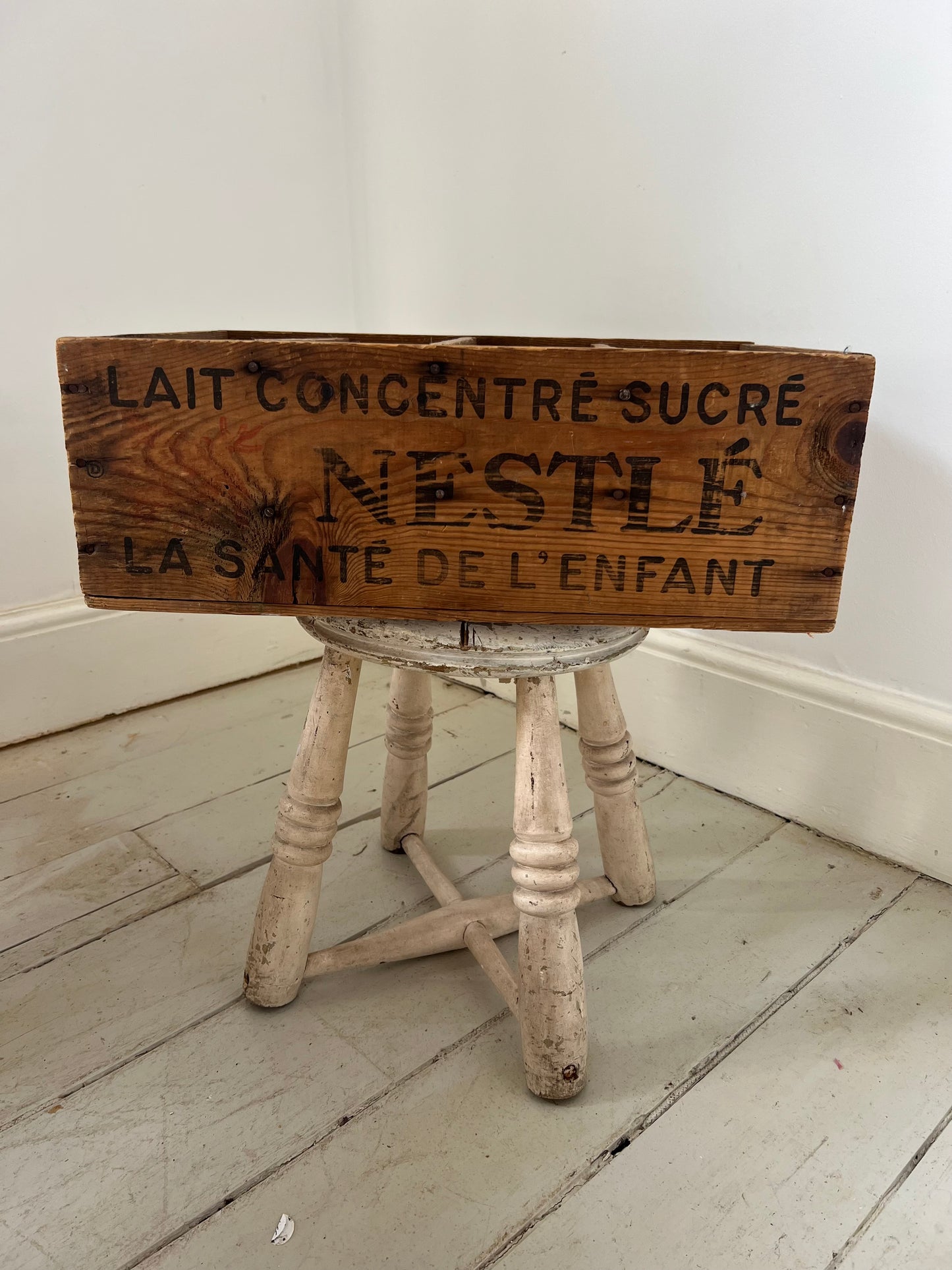 Vintage French Wooden Nestle Box