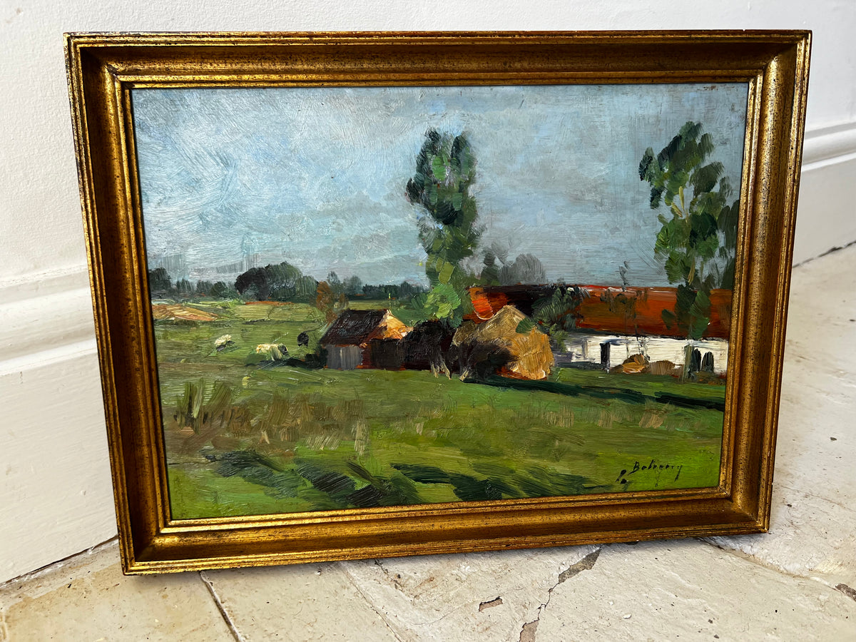French Countryside Landscape Oil Painting