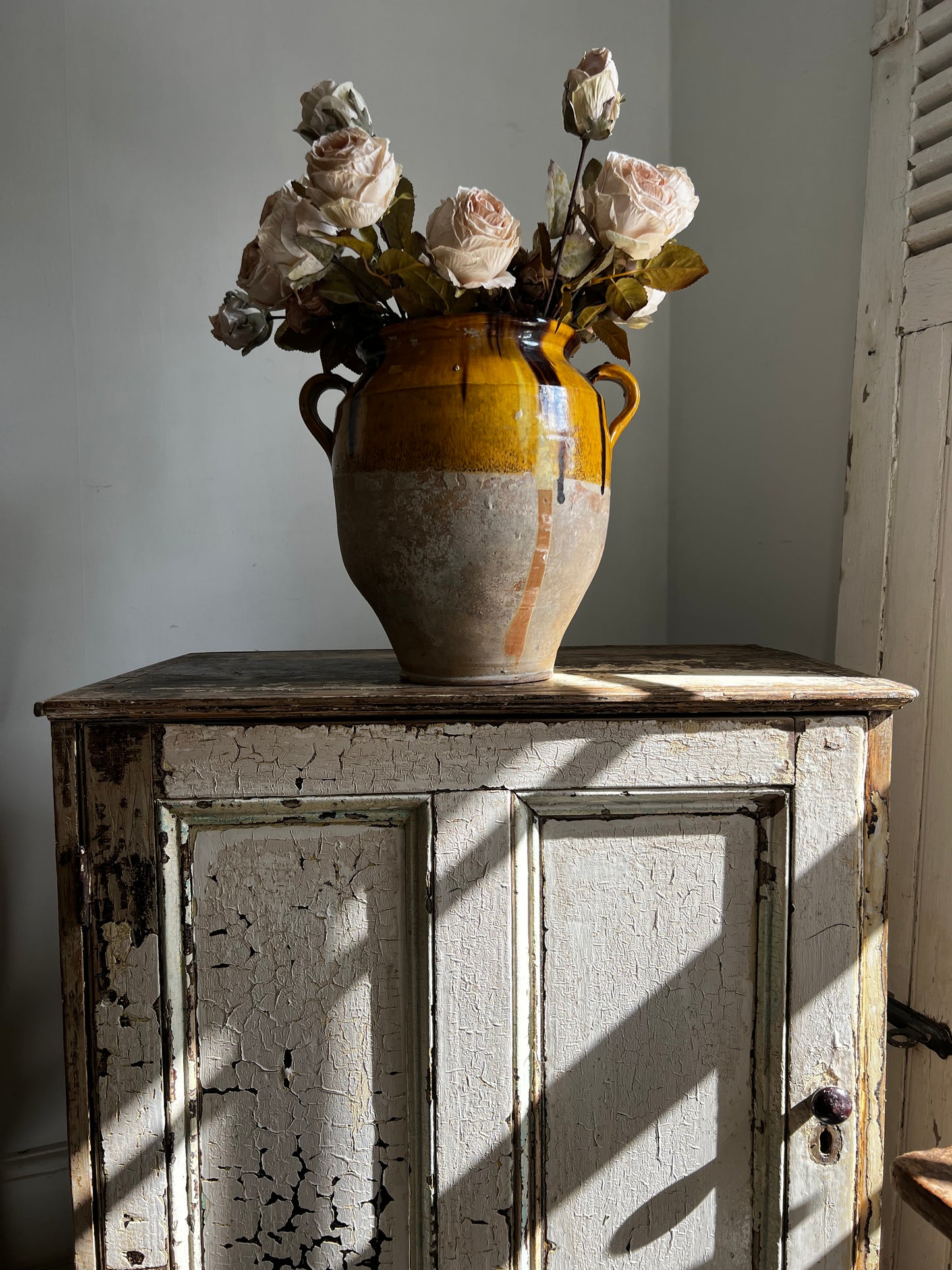 Huge French 19th Century Confit Pot 32 cm tall