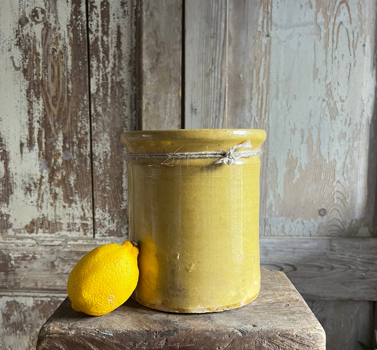 Antique French Large Confiture Pot 19th Century