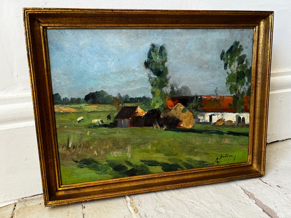 French Countryside Landscape Oil Painting