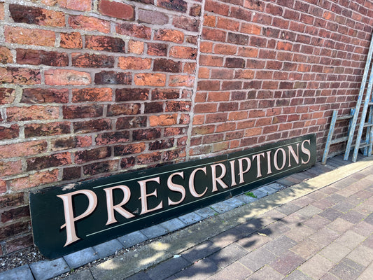 Large Double Sided Chemist & Prescriptions Shop Sign