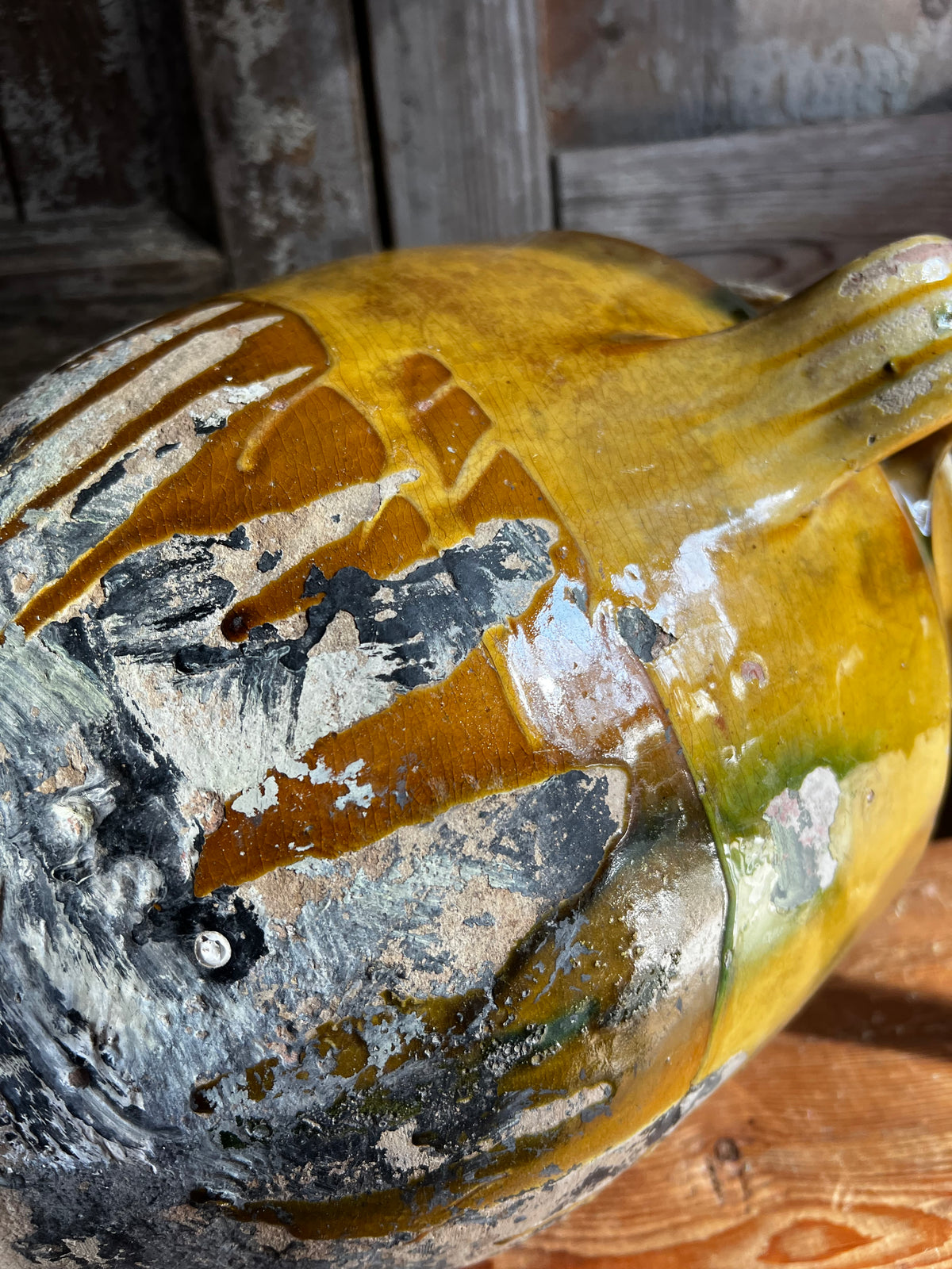 Huge French 19th Century Confit Pot 32 cm tall