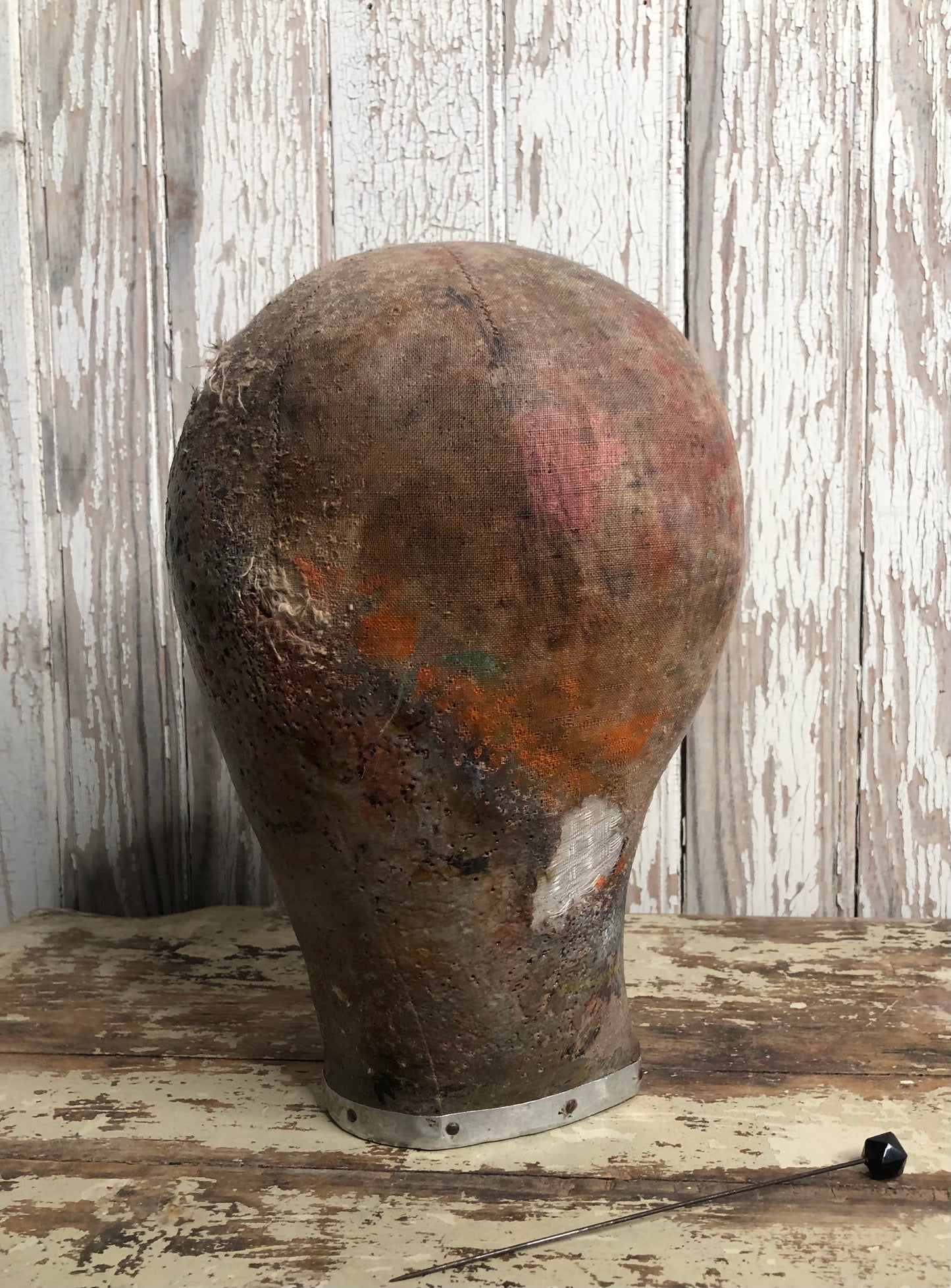 Antique mannequin head with french 1930’s Theatre Mask