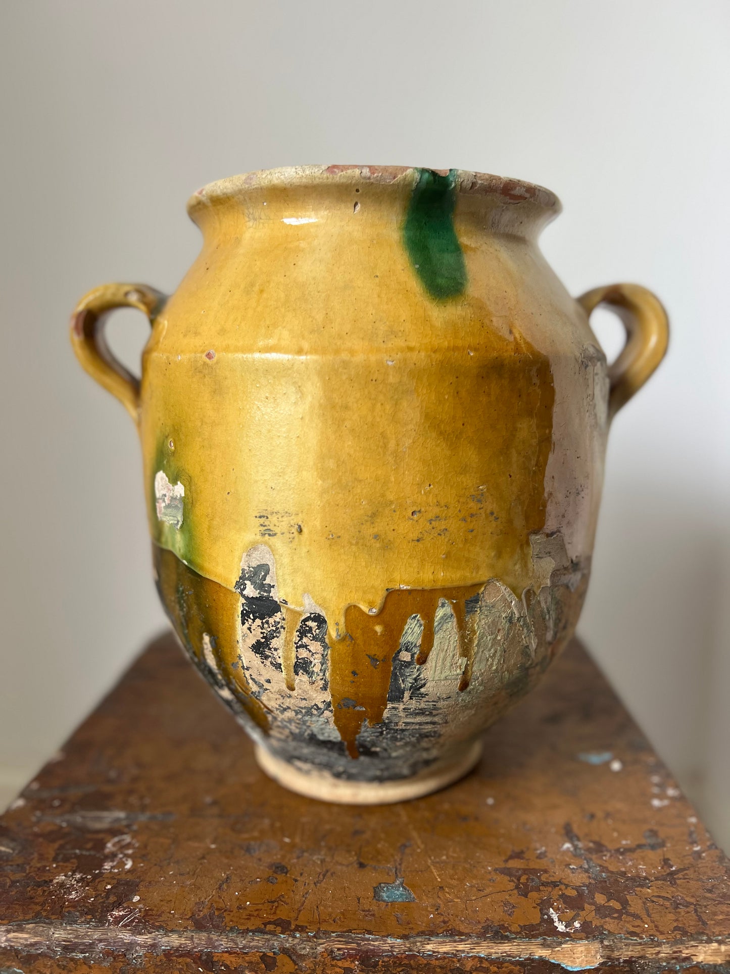 Huge French 19th Century Confit Pot 32 cm tall