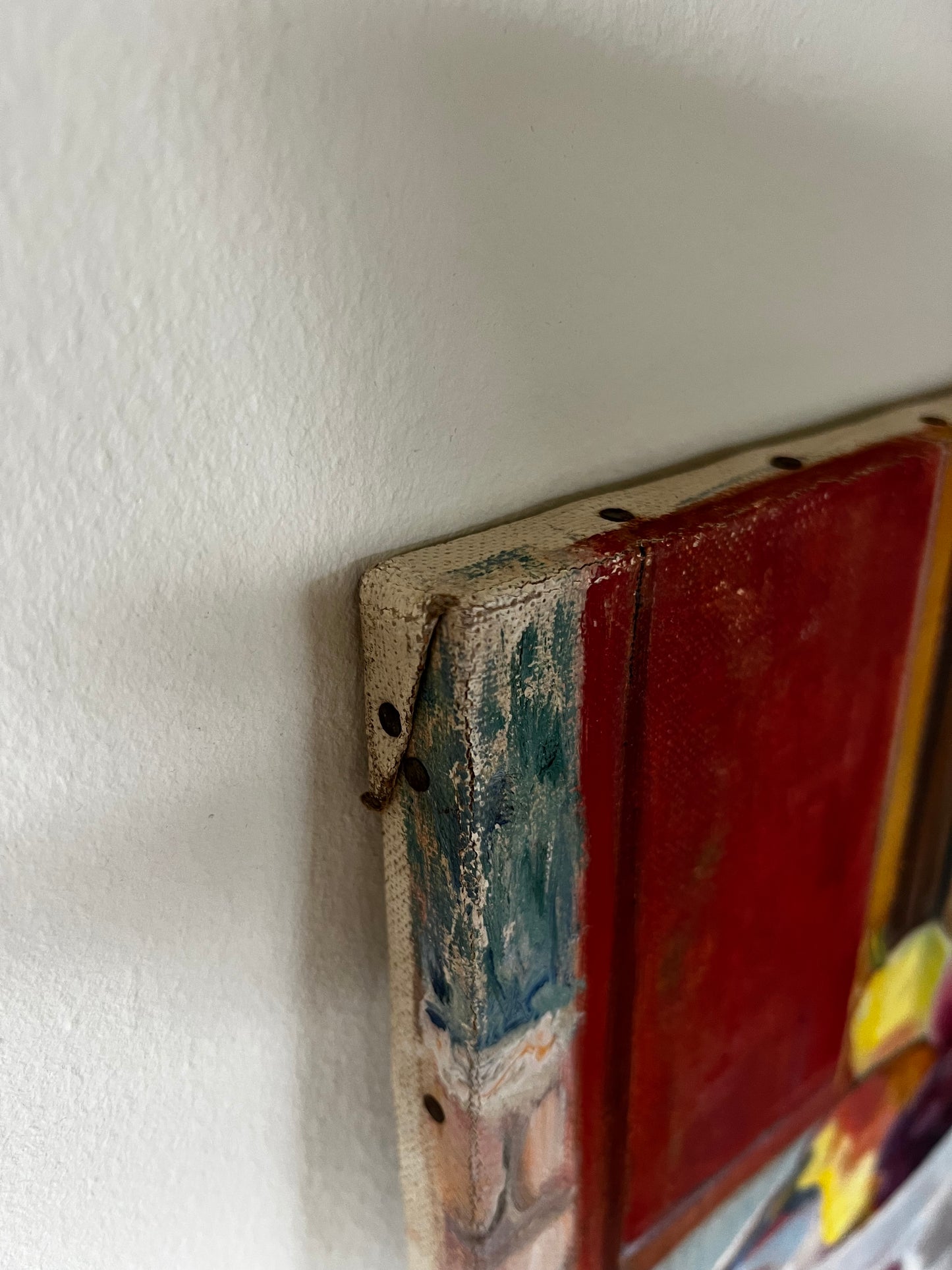 French Mid Century Still Life Oil Painting on Canvas by J Mathieu dated 1963