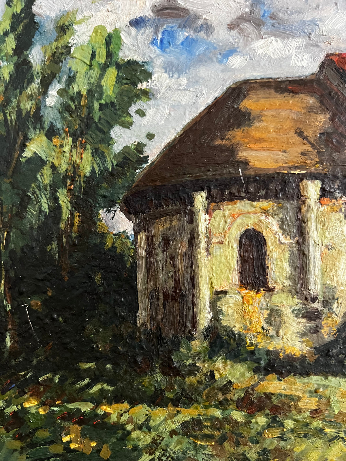 Beautifully painted small french oil painting